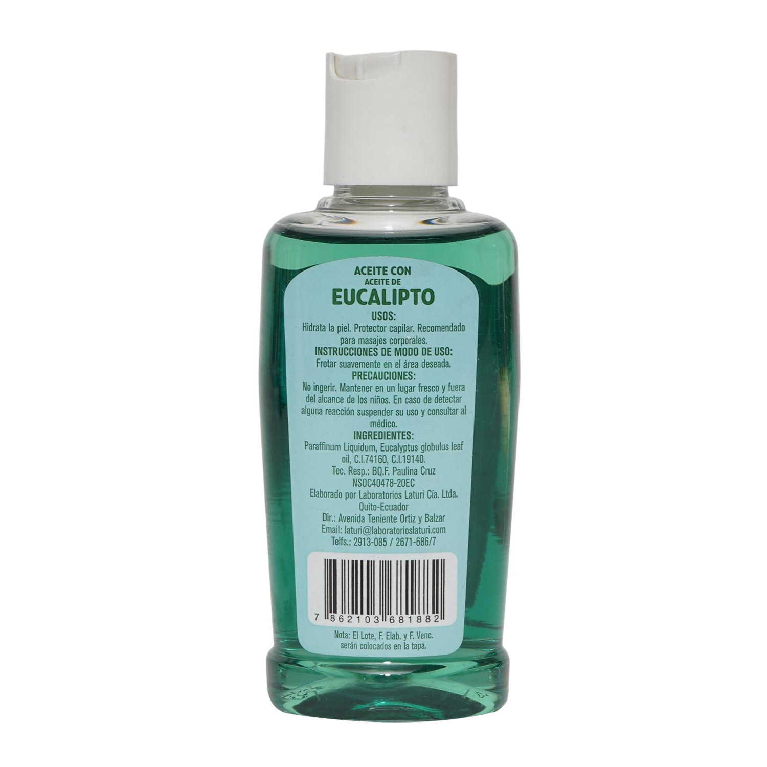 Aceite Cosmético De Eucalipto LATURI 120 Ml