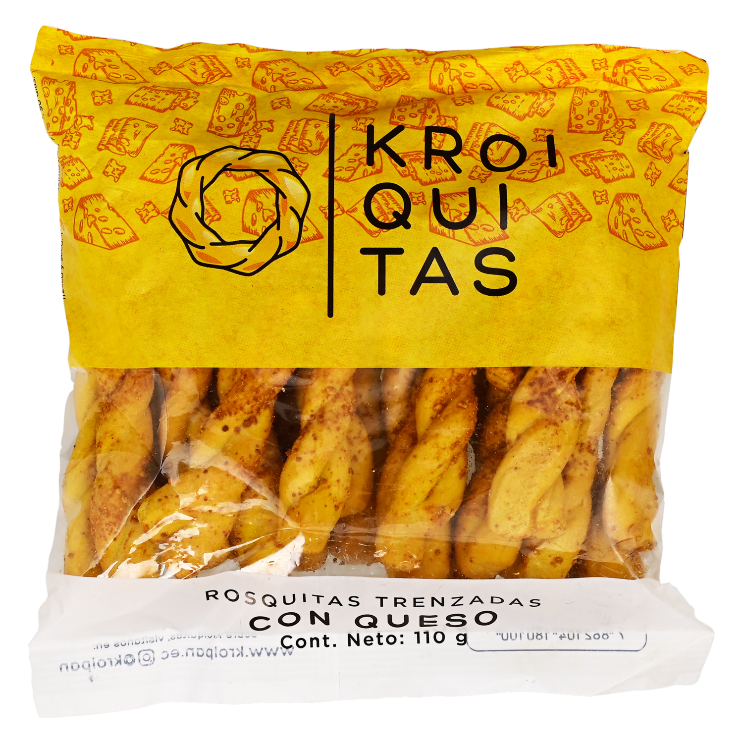 Rosquitas Trenzadas Con Queso KROIPAN 110g