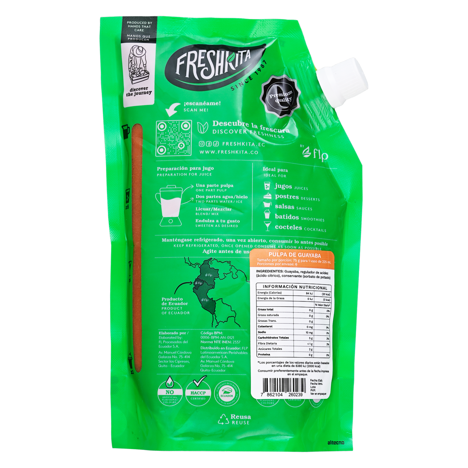 Pulpa De Guayaba Fresca FRESHKITA 450g