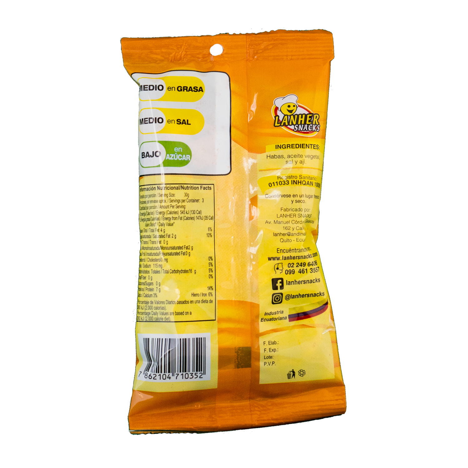 Habas Picantes Cerveceras LANHER SNACKS 100 G
