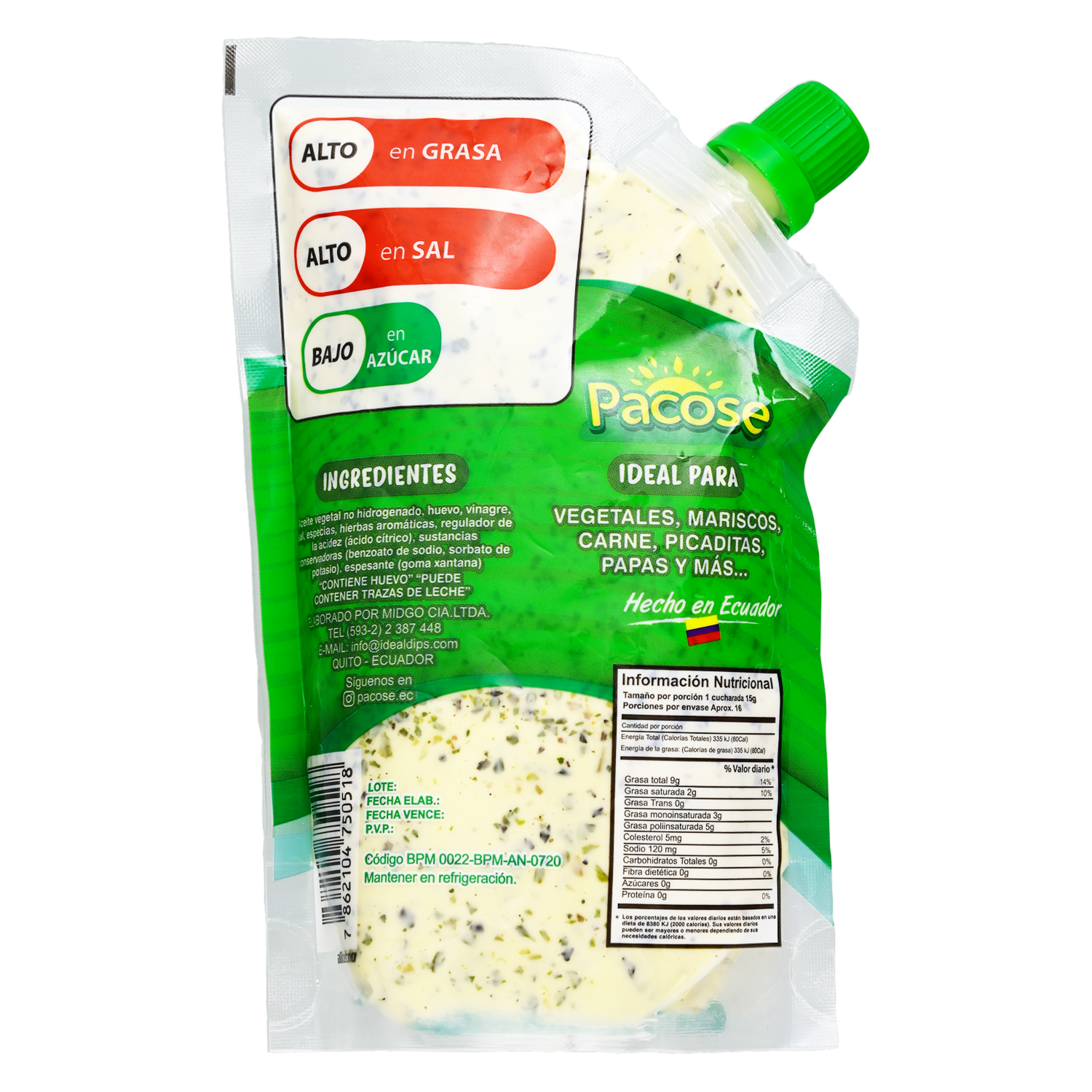 Salsa Finas Hierbas PACOSE 235g