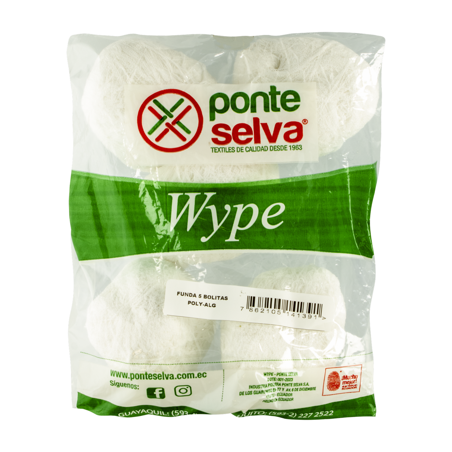 Funda De5 Bolitas De Wype PONTE SELVA Paquete