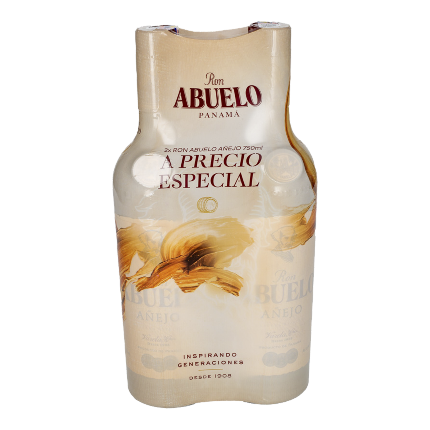 Ron Añejo ABUELO Pack 2 X 750 Ml