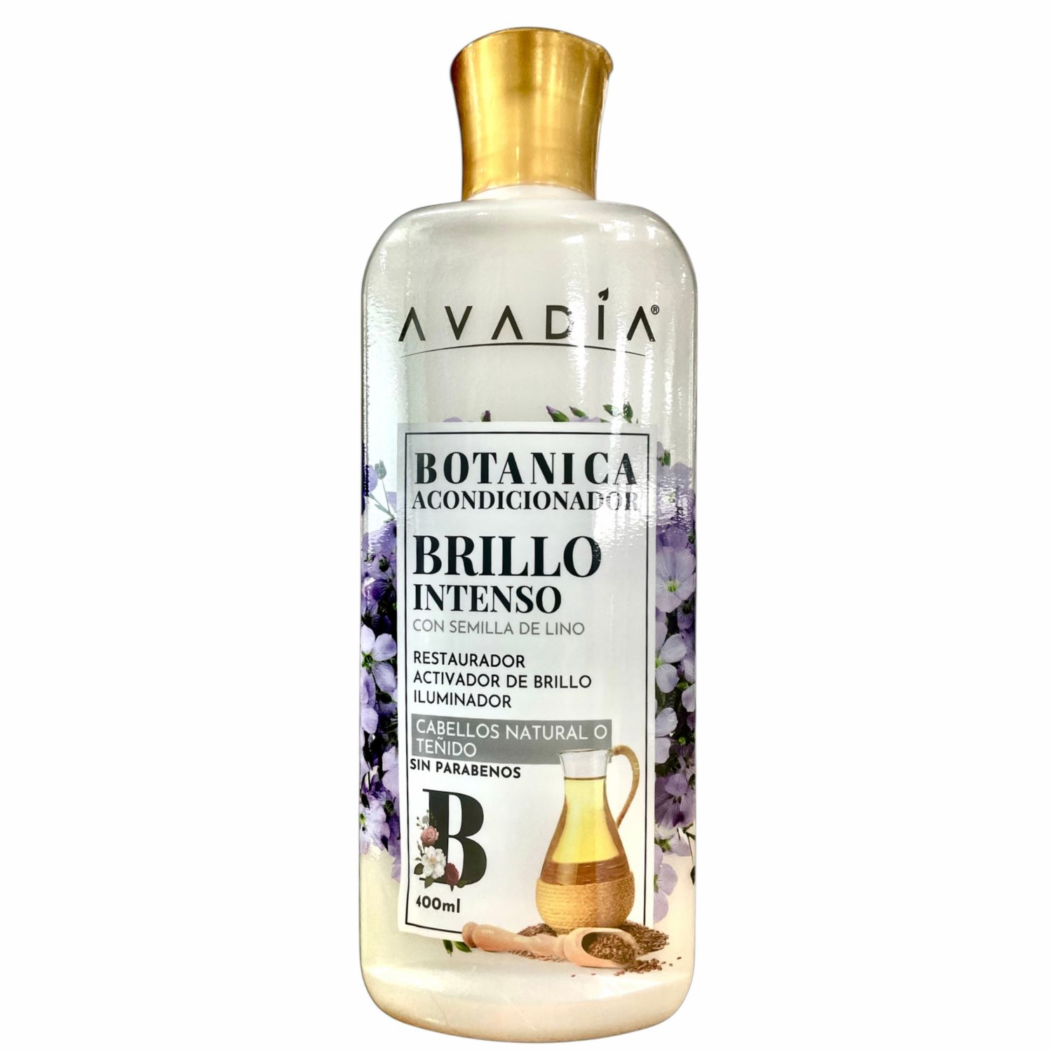 Acondicionador De Cabello Botánica Brillo Intenso Restaurador Activador De Brillo Iluminador AVADÍA 400 Ml