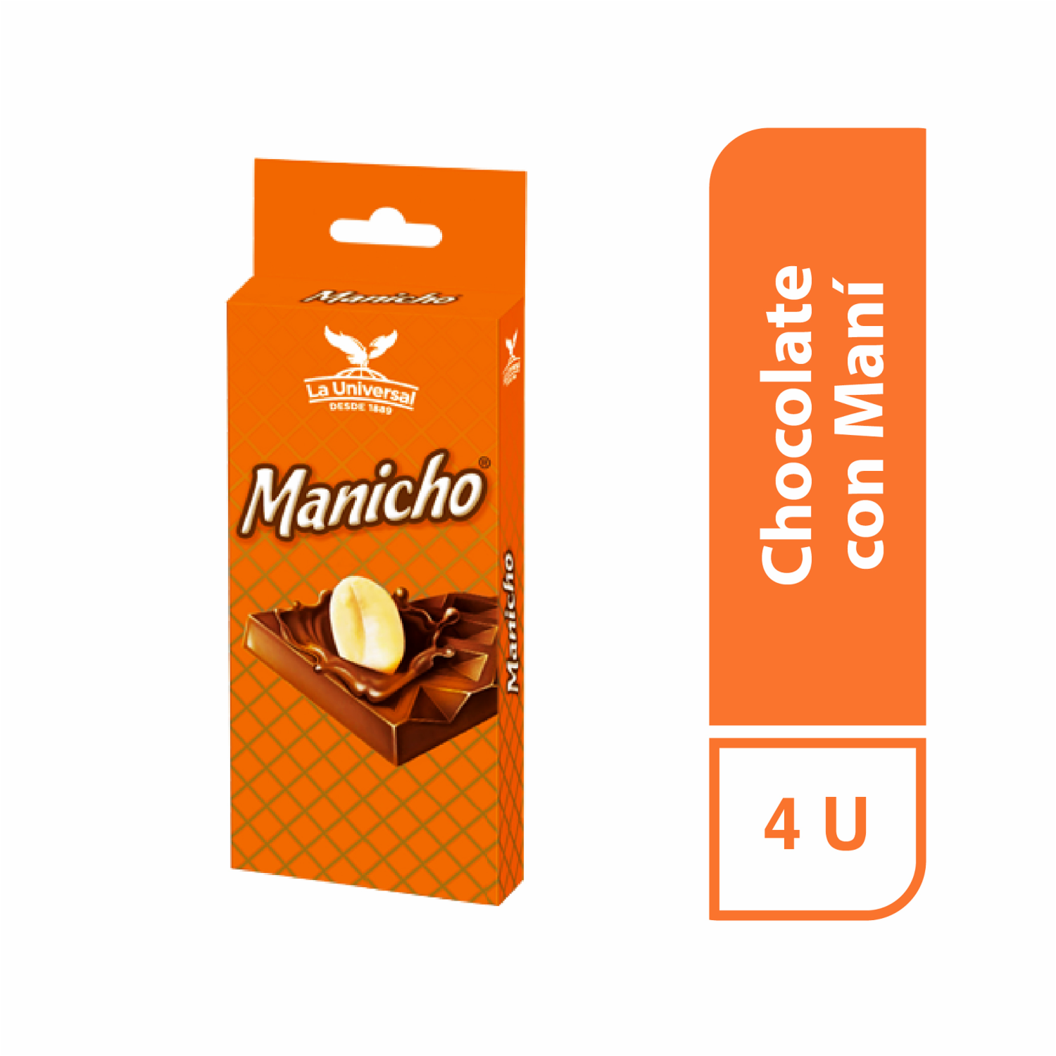 Chocolate De Leche Con Maní MANICHO 112 G