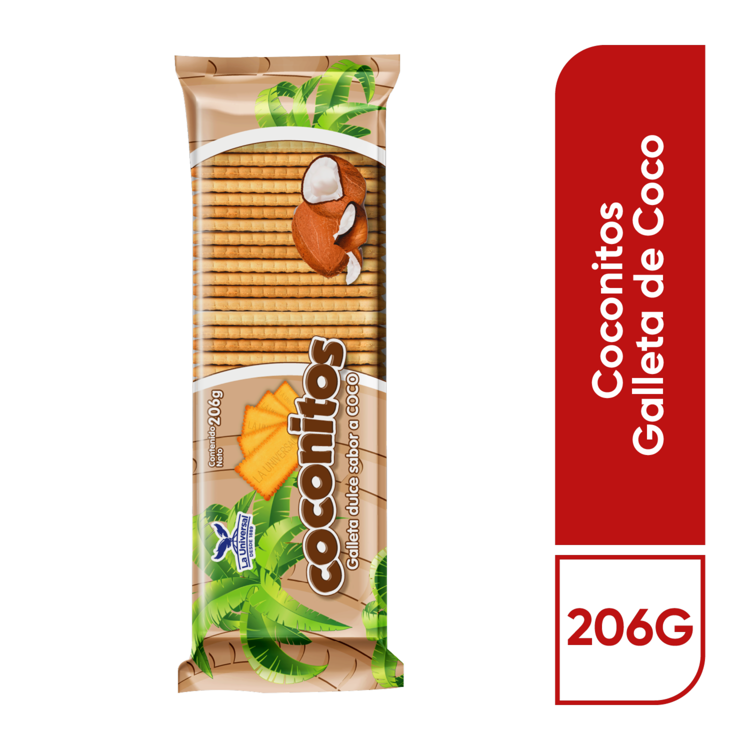 Galletas Dulces De Coco COCONITOS 206 G