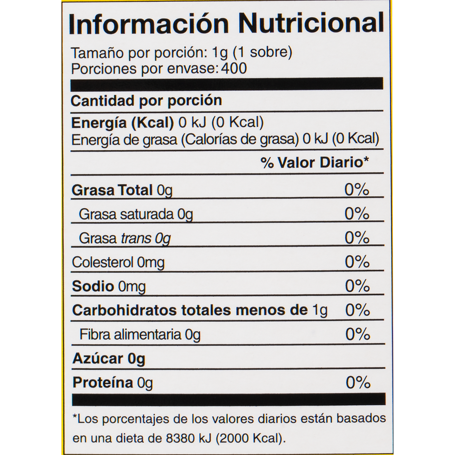 Edulcorante A Base De Estevia STEVIA LIFE 400 G