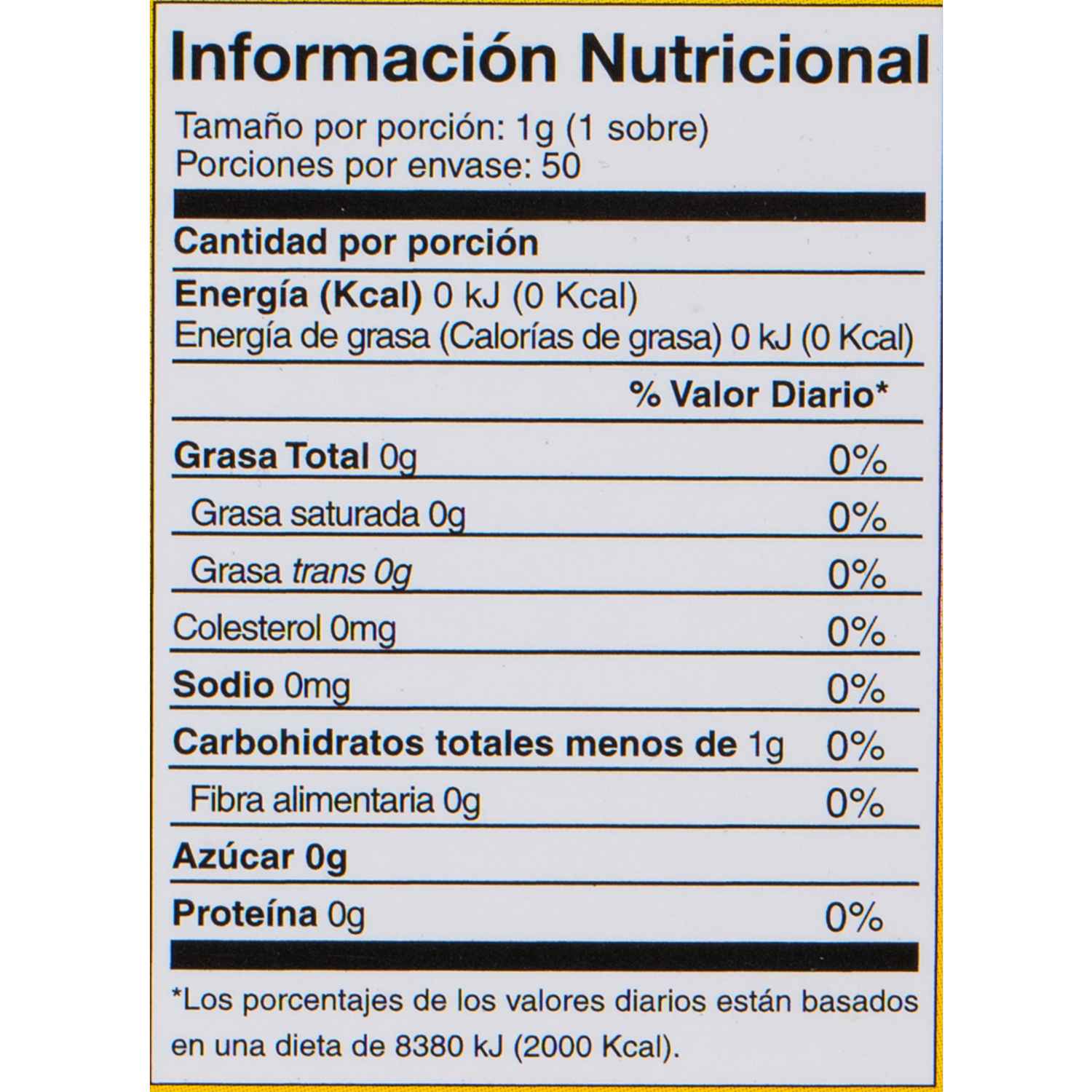 Endulzante De Mocca Extracto Natural STEVIA LIFE 50 G