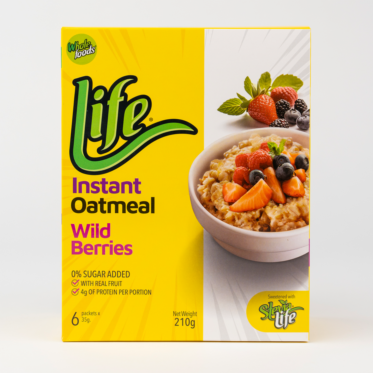 Avena Instantánea Con Frutos Rojos Baja En Azúcar LIFE 210 G