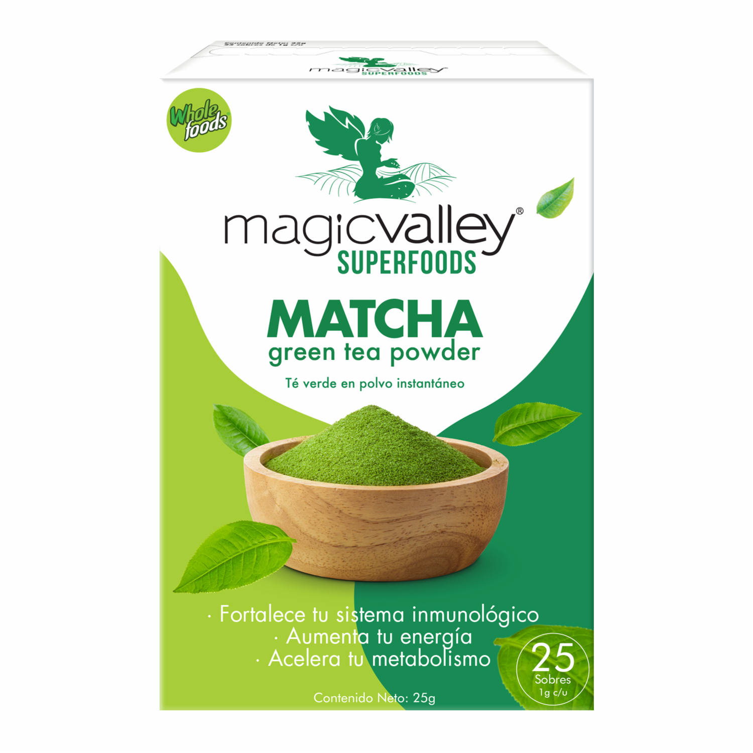 Matcha Orgánica En Polvo MAGIC VALLEY SUPERFOODS 25 G