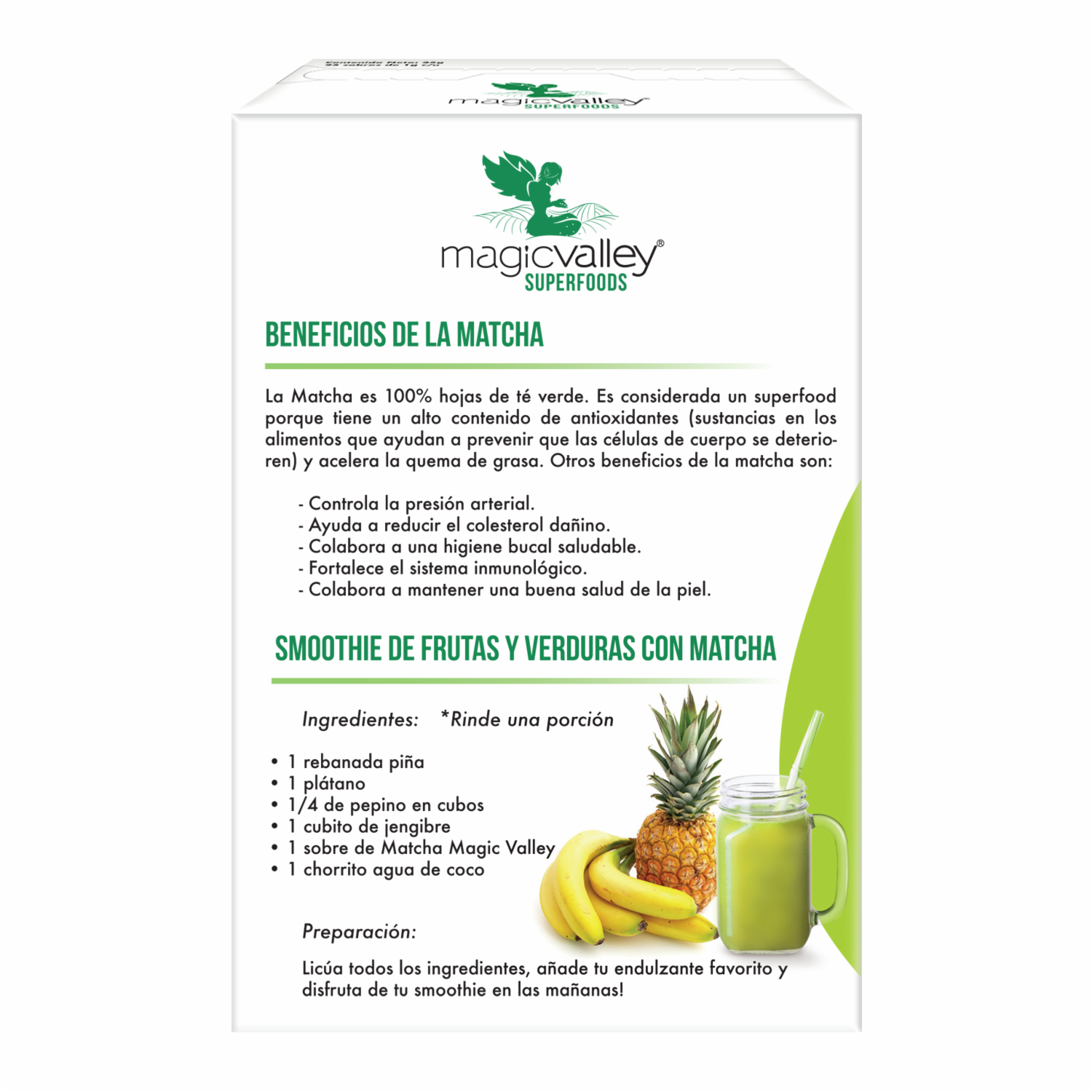 Matcha Orgánica En Polvo MAGIC VALLEY SUPERFOODS 25 G