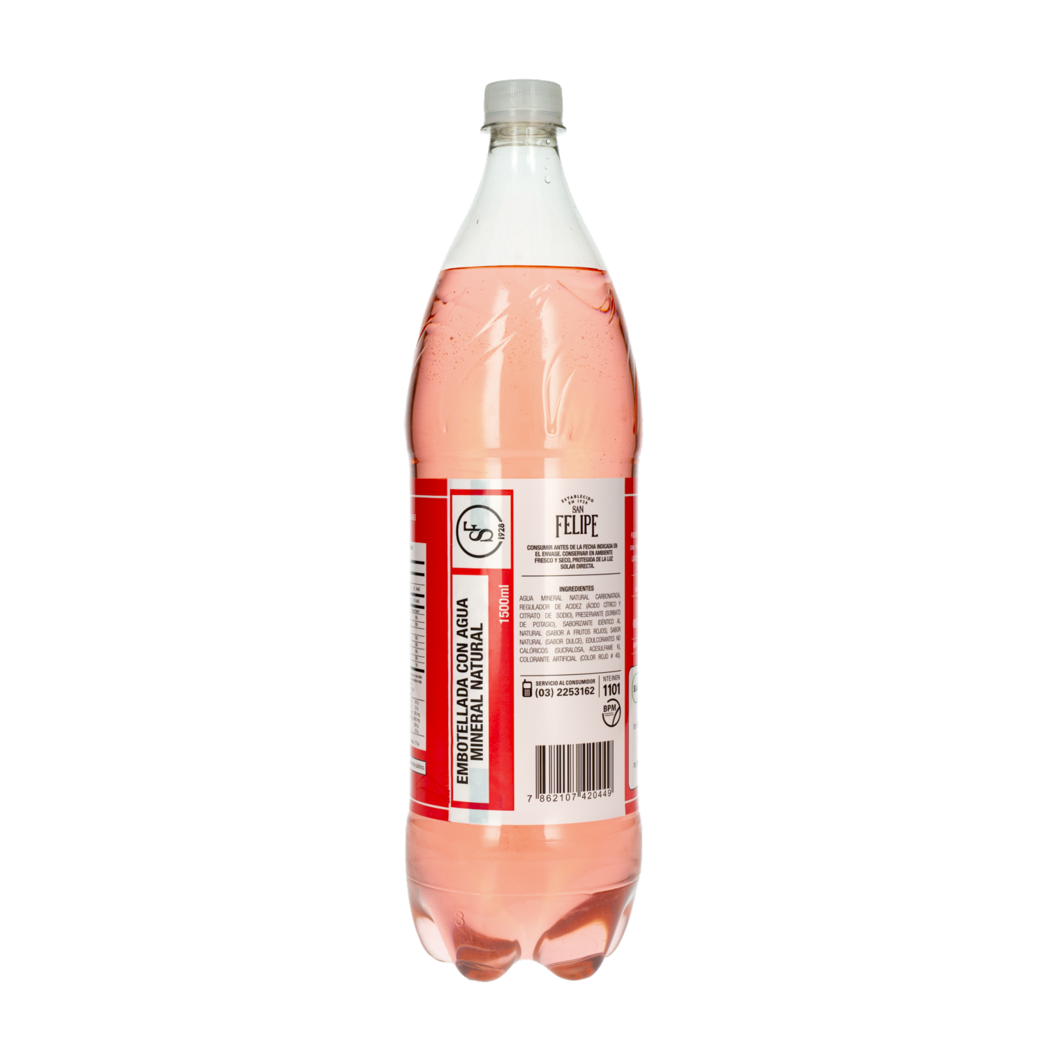 Agua Sabor Frutos Rojos FRUMMM 1500 Ml
