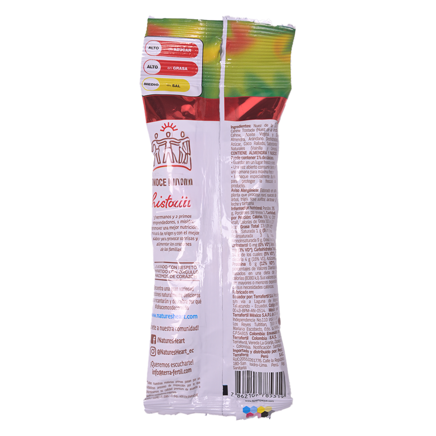 Mix Frutos Secos Red Fruits Vainilla Nuts NATURE’S HEART 35 G