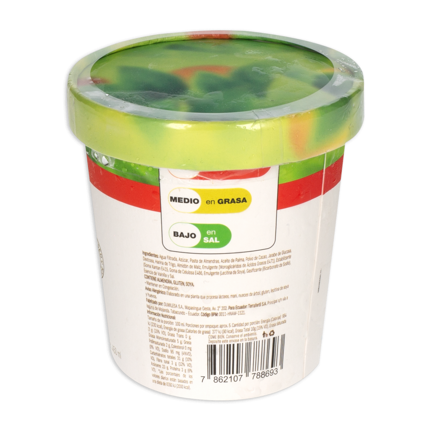 Helado Vegetal Crema Y Galleta NATURE’S HEART 450 Ml