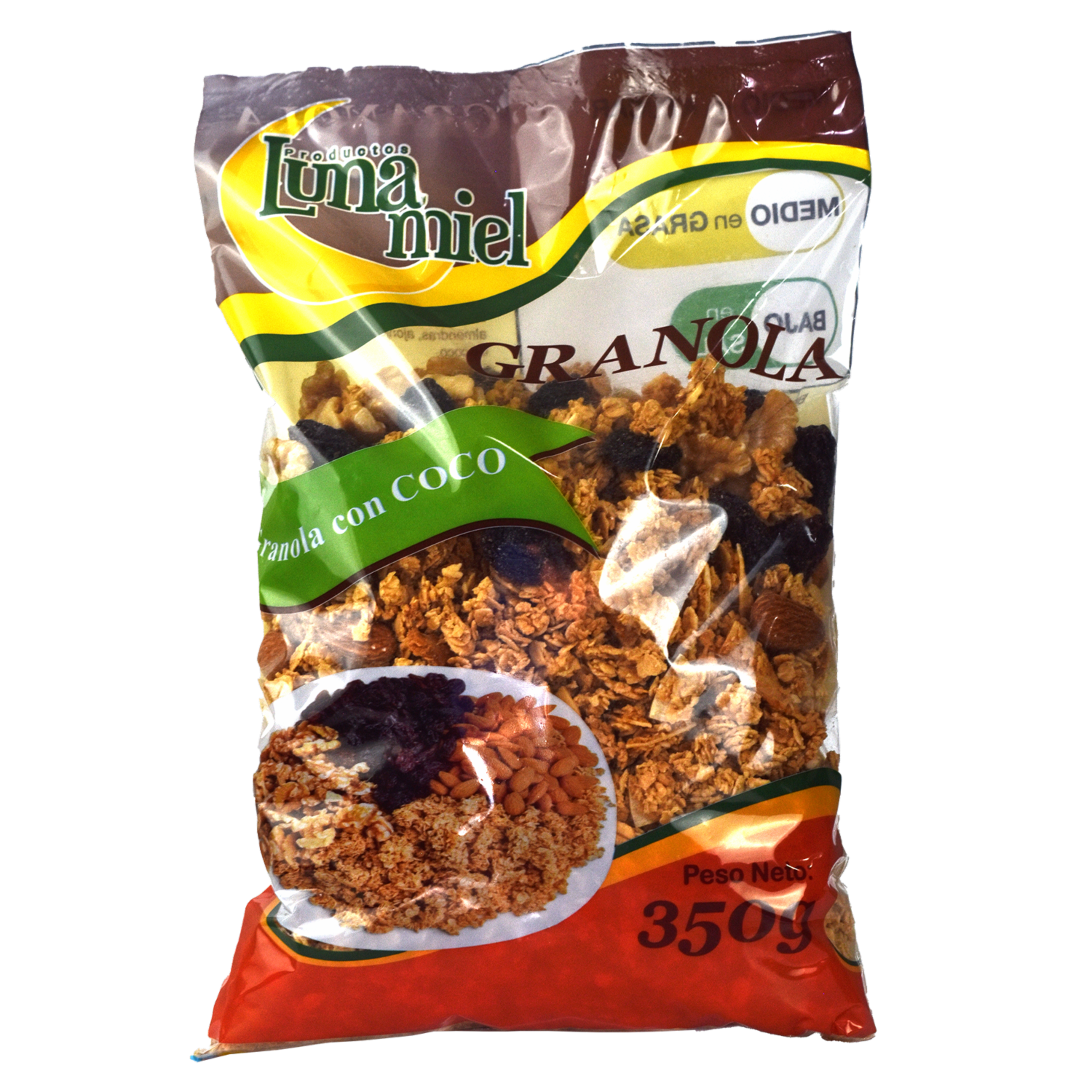 Granola Con Miel Con Coco LUNA MIEL 350 G