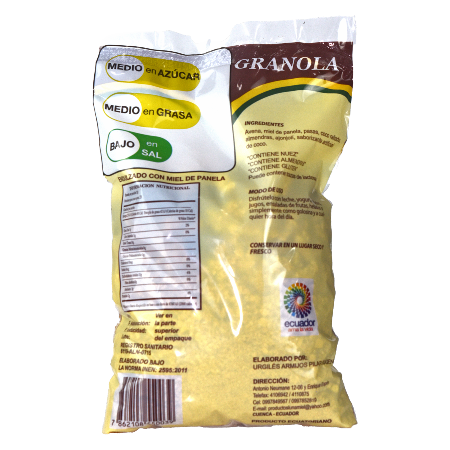Granola Con Miel Con Coco LUNA MIEL 350 G