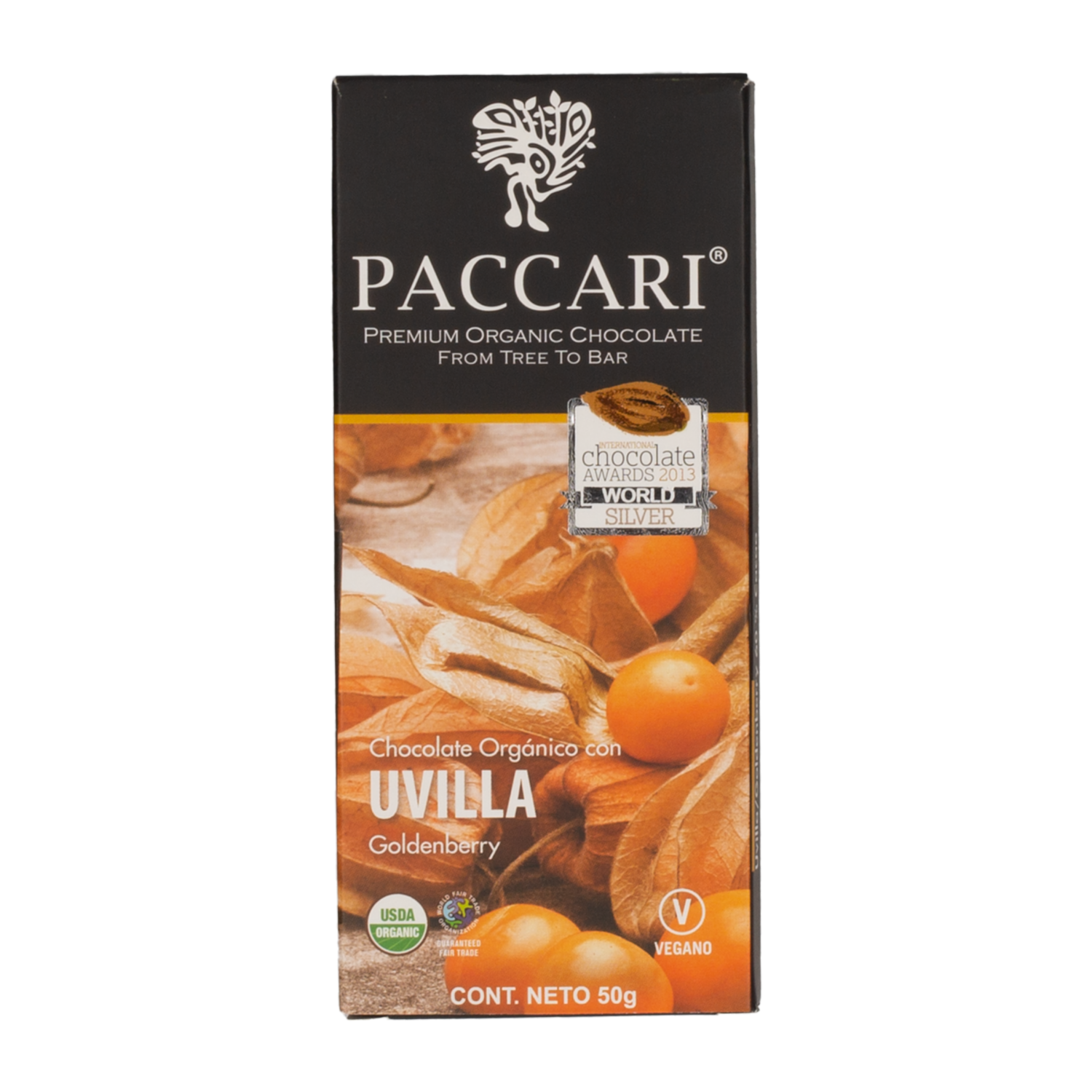 Chocolate Orgánico De Uvillas PACCARI 50 G