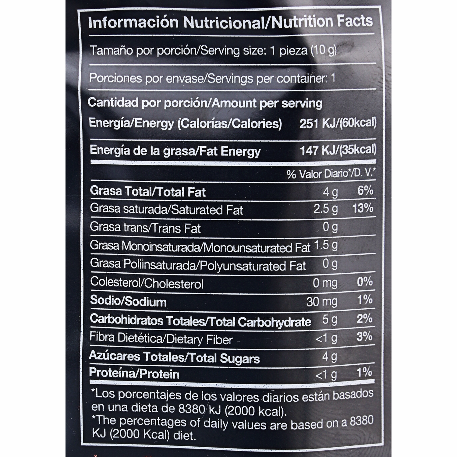 Chocolate Mini Barra PACCARI 120 g