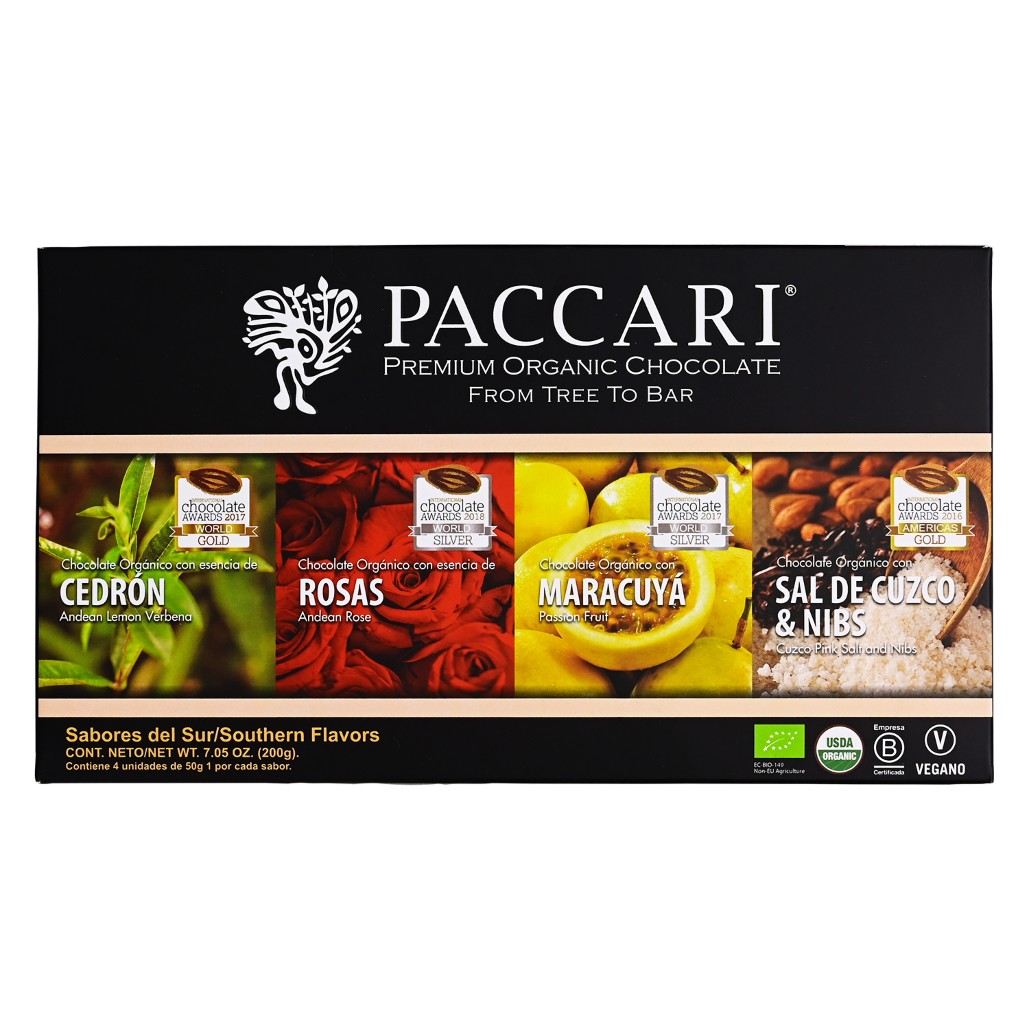 Chocolate Gift Box Sabores Del Sur PACCARI 200 g