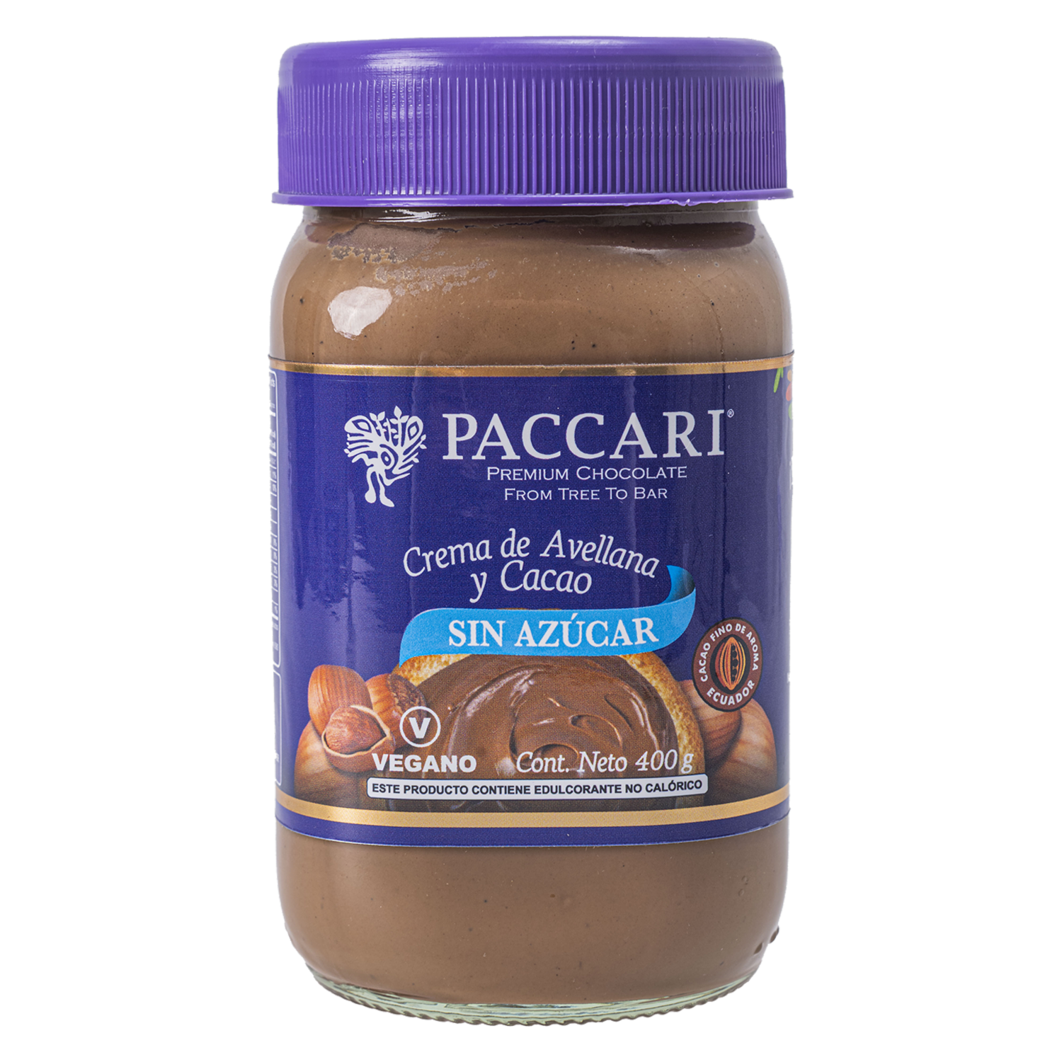 Crema De Avellanas Y Cacao PACCARI Frasco