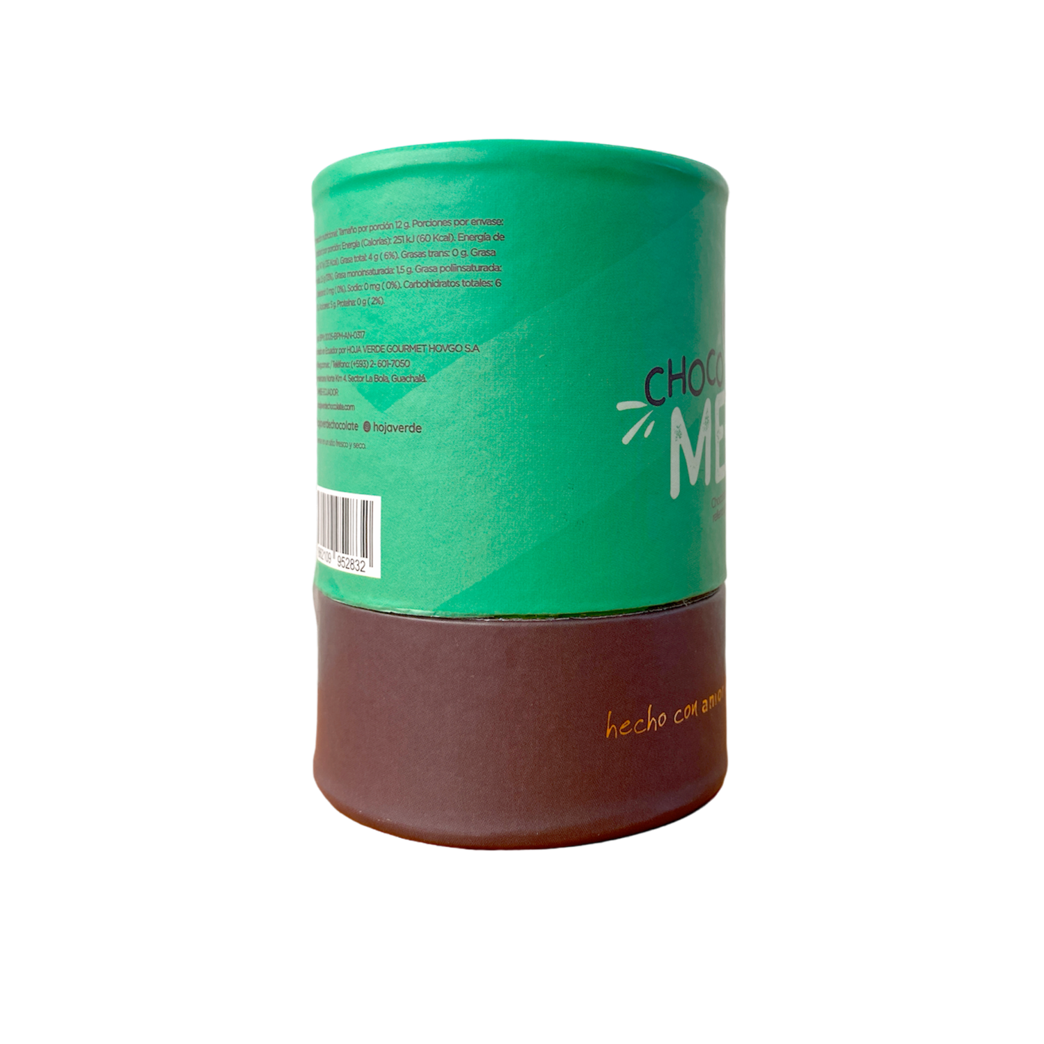 Chocolate Puro Mini Barras Rellenas Sabor A Menta HOJA VERDE Pack 10 X 12 G