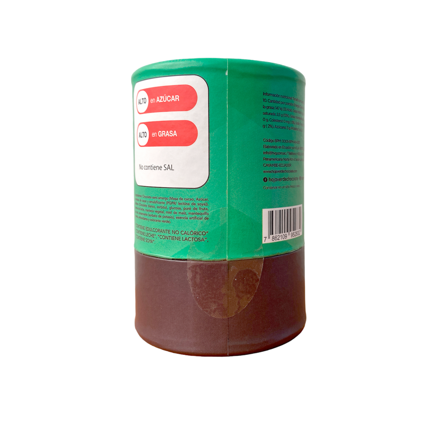 Chocolate Puro Mini Barras Rellenas Sabor A Menta HOJA VERDE Pack 10 X 12 G