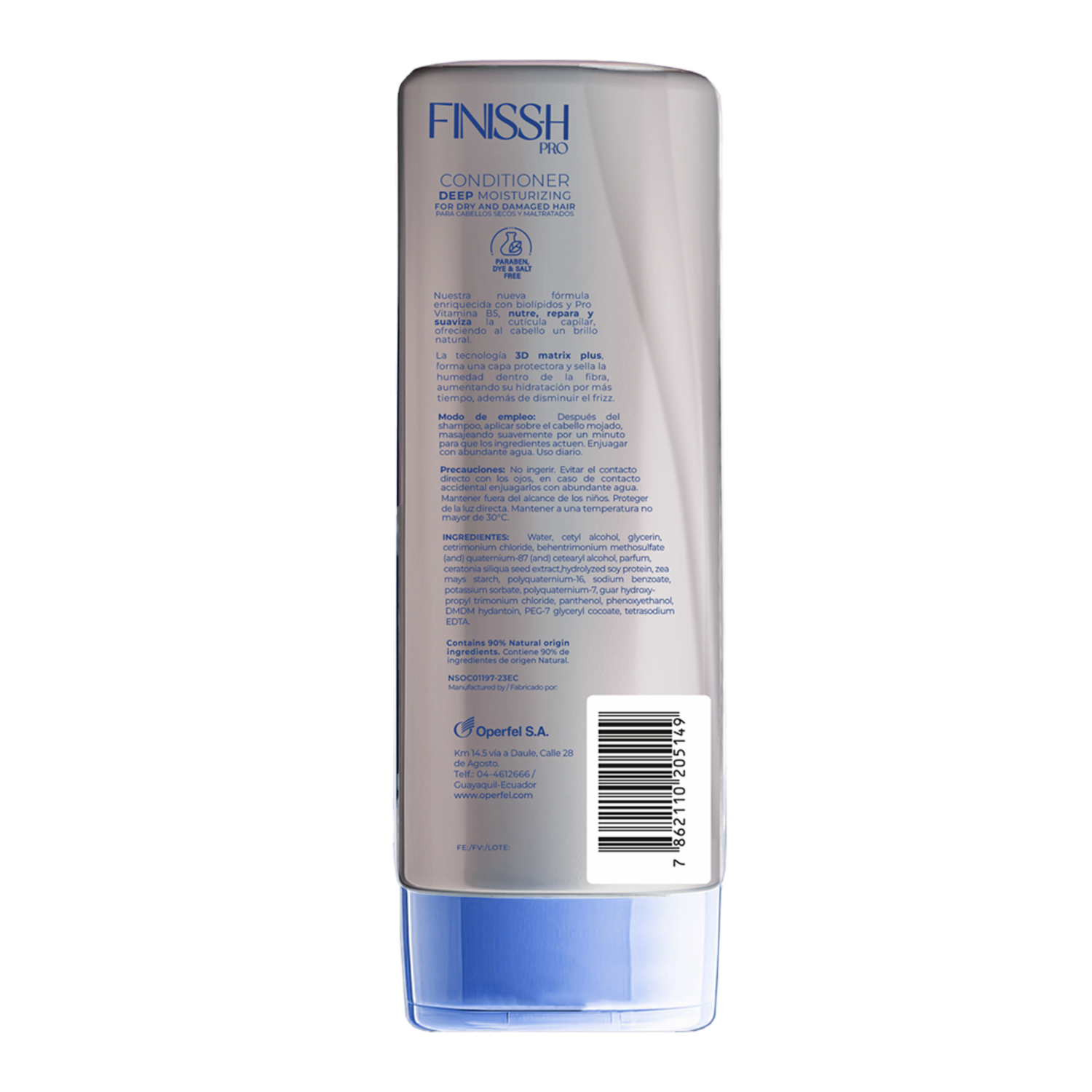 Acondicionador De Cabello Deep Moisturizing FINISSH PRO 375 Ml