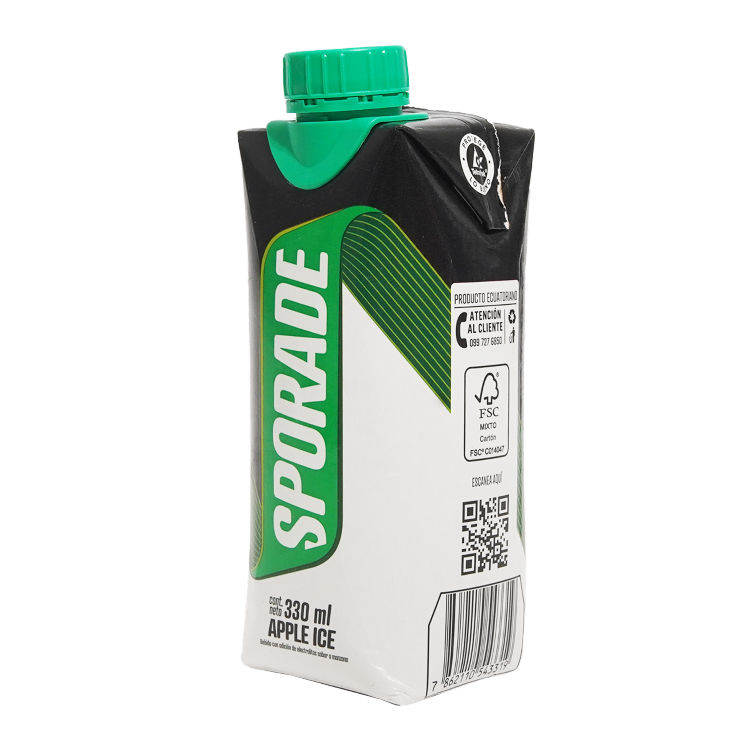 Bebida Isotónica Deportiva Sabor Apple Ice SPORADE 330 Ml