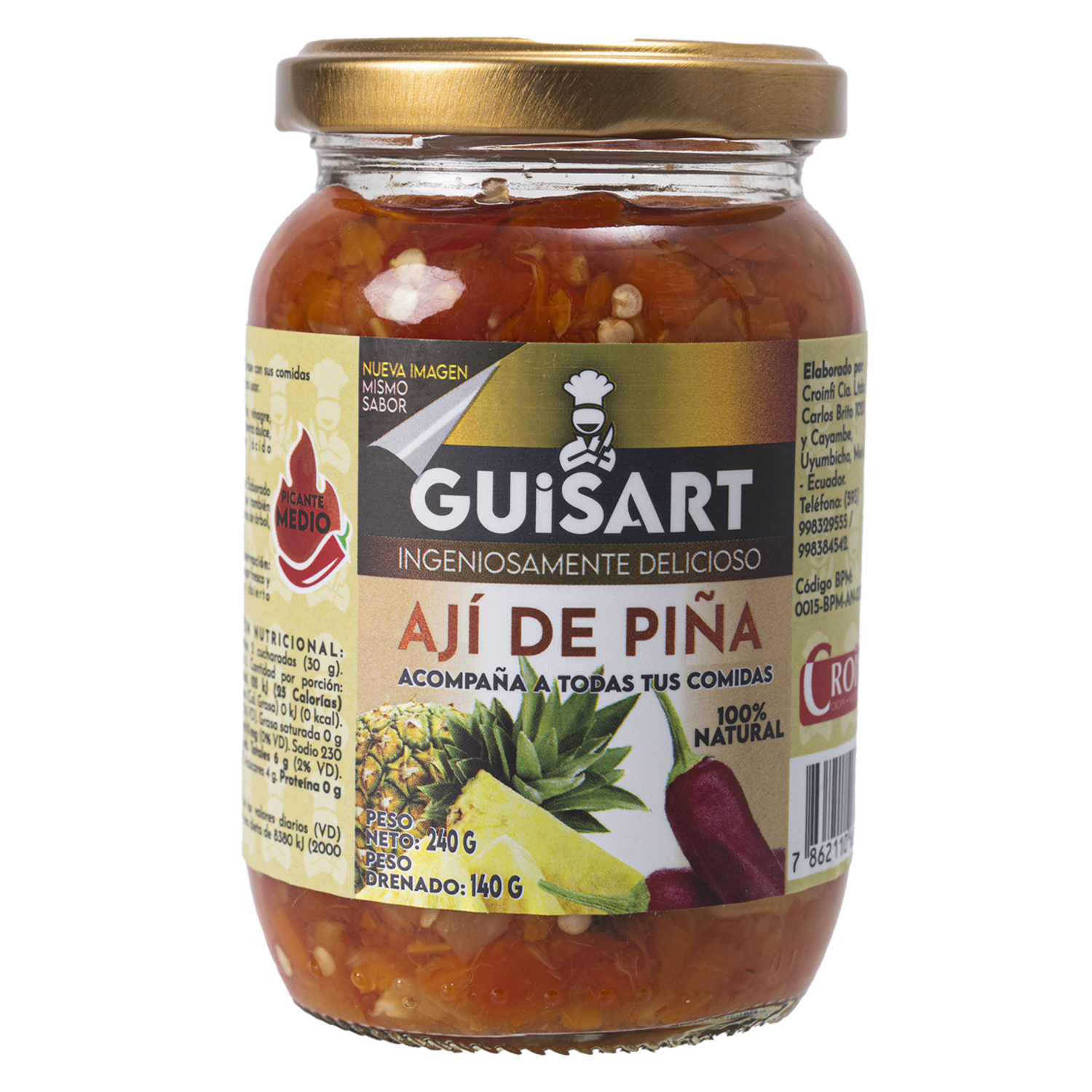 Ají Con Pina GUISART 240 G