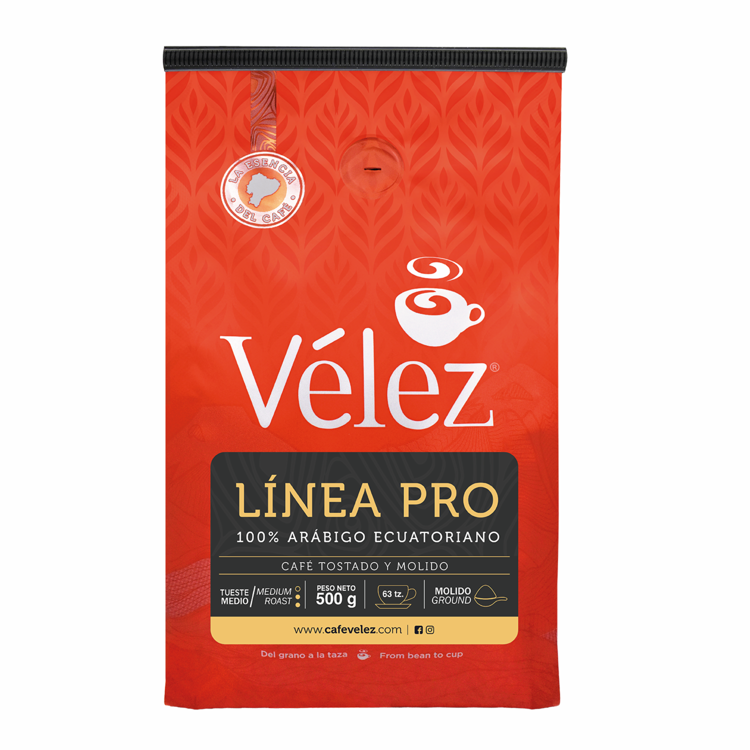 Café Tostado Y Molido De Altura Línea Pro VÉLEZ 500 G