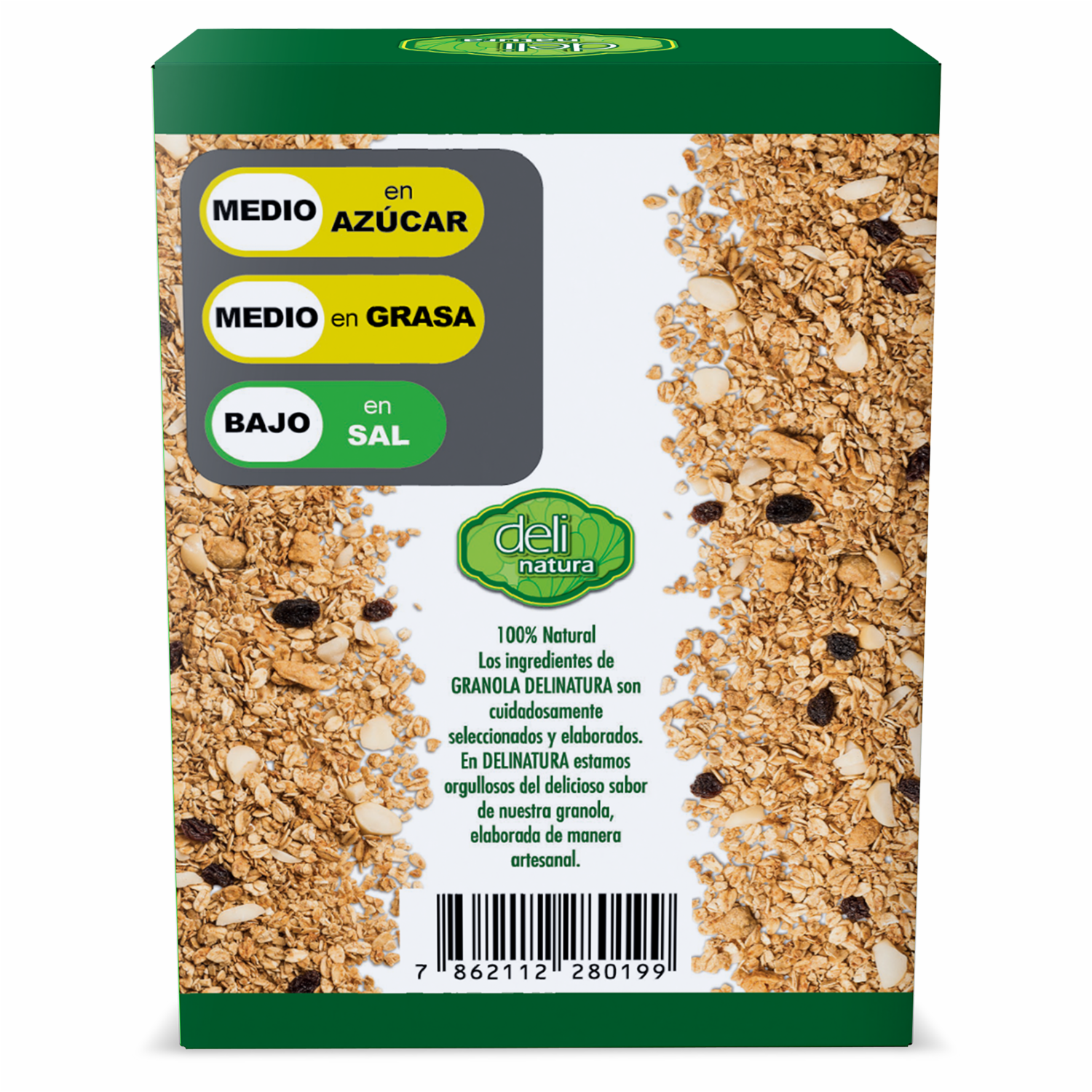 Granola Cereal Crocante Con Nuez De Macadamia DELINATURA 400 G