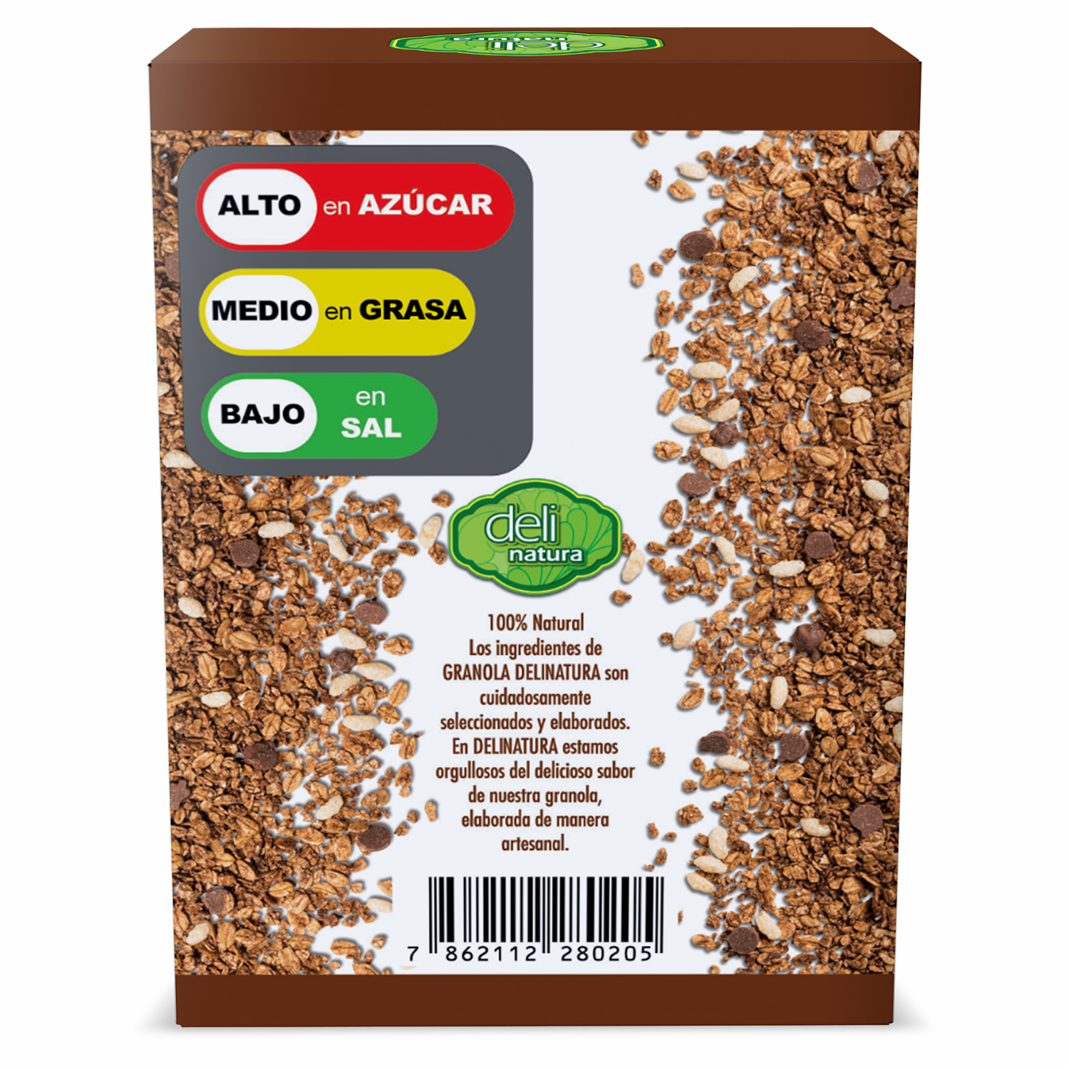 Granola Cereal Crocante Con Chocolate DELINATURA 400 G