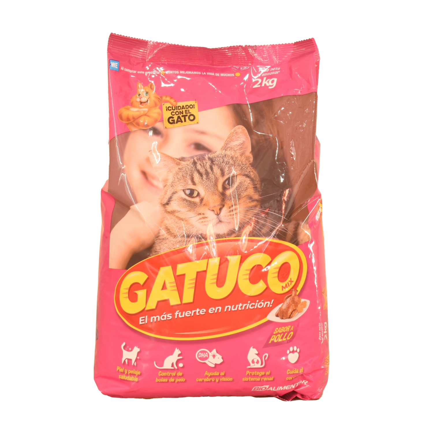 Alimento Para Gatos Sabor A Pollo GATUCO MIX 2 Kg