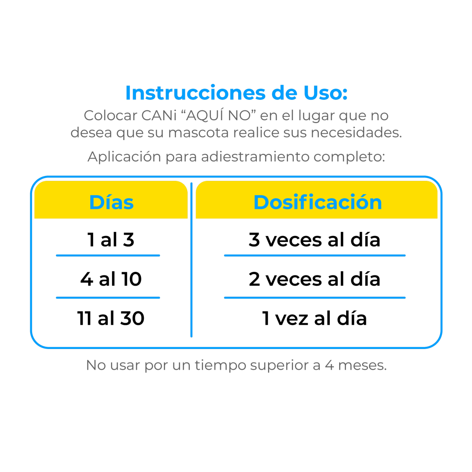 Educador Canino Aquí No Puede Hacer Sus Necesidades 100% Eficaz CANI 100 Ml