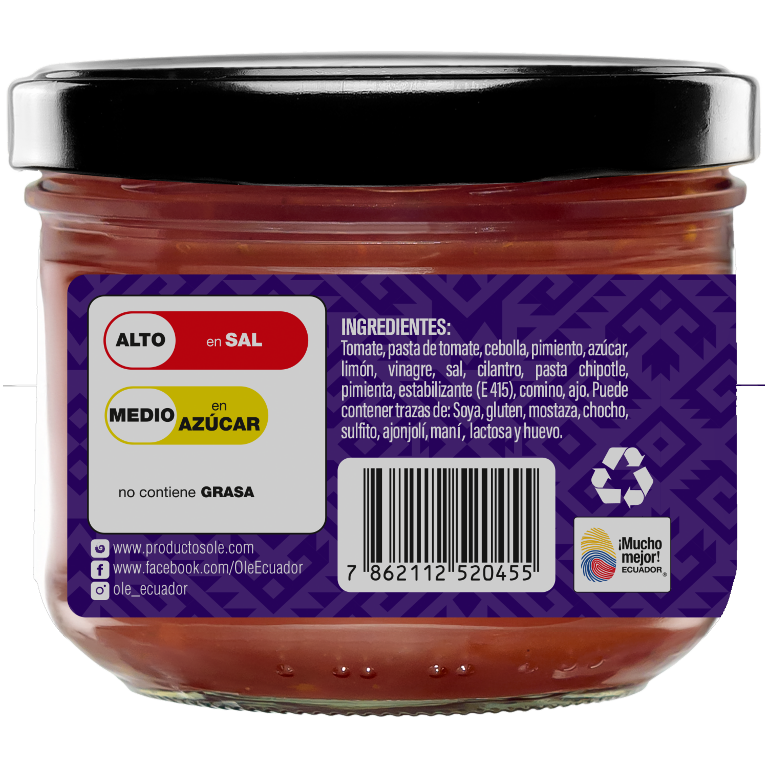 Salsa Dip Chipotle OLÉ 235 G