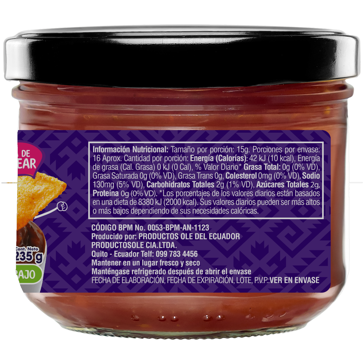 Salsa Dip Chipotle OLÉ 235 G