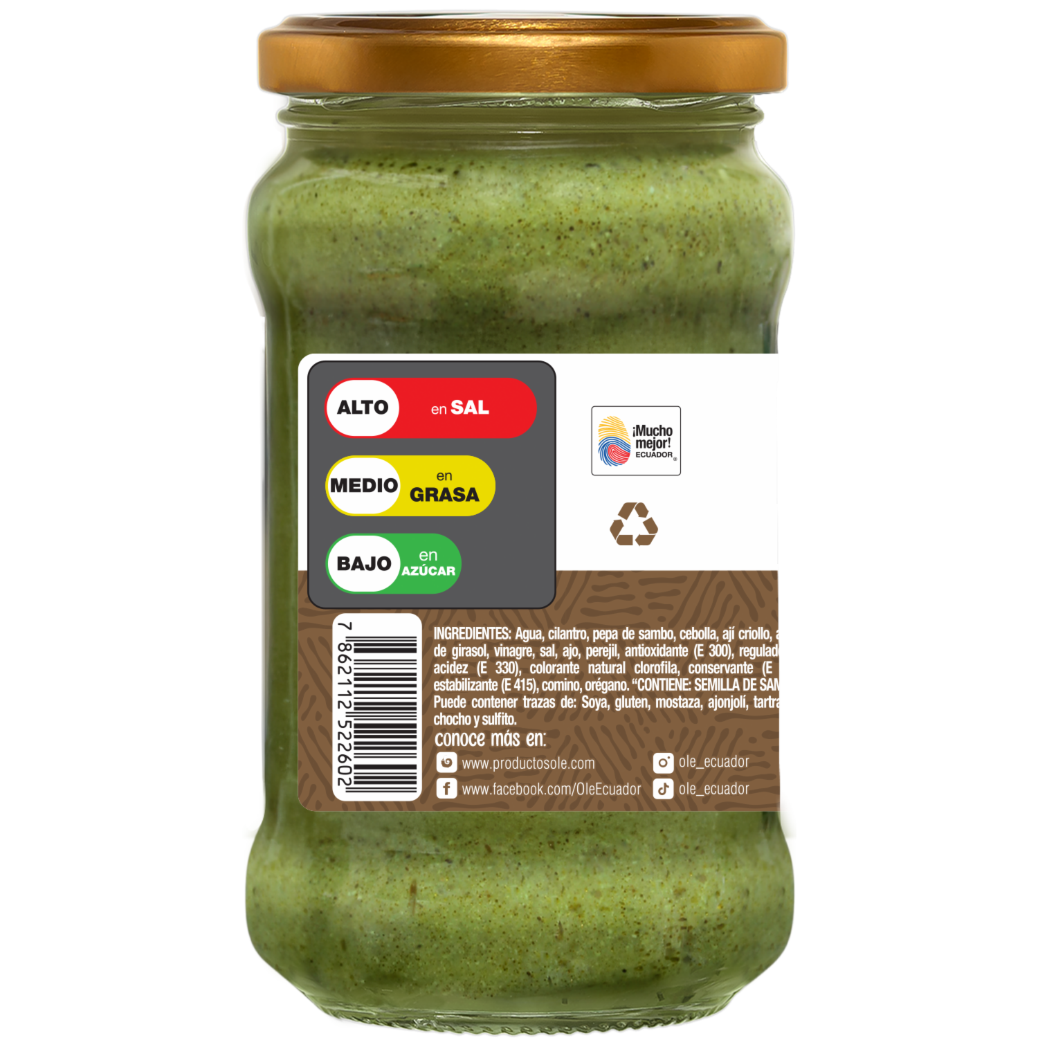 Ají Lojano Con Pepa de Sambo OLÉ 290G