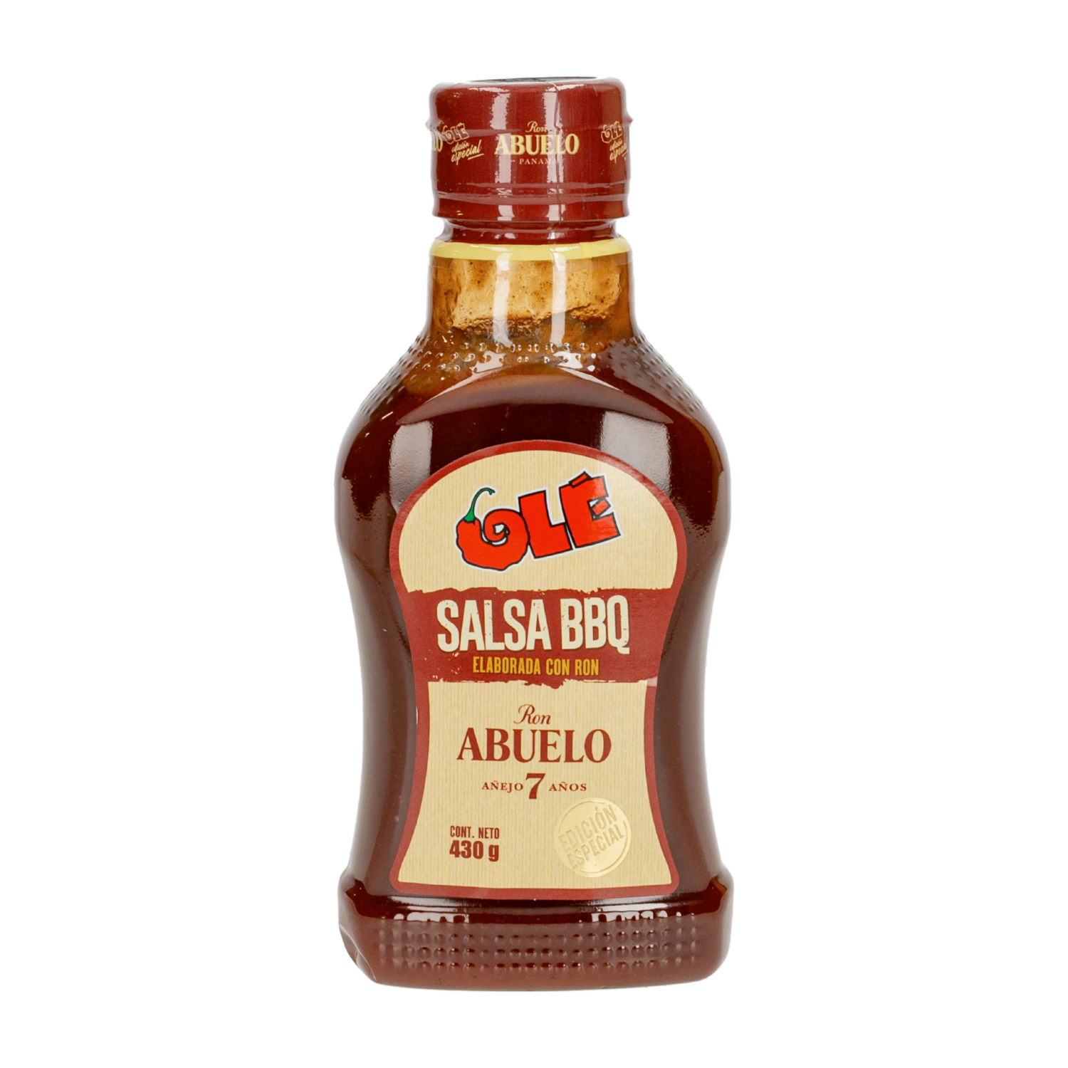 Salsa Bbq Con Ron Abuelo OLÉ 430  G
