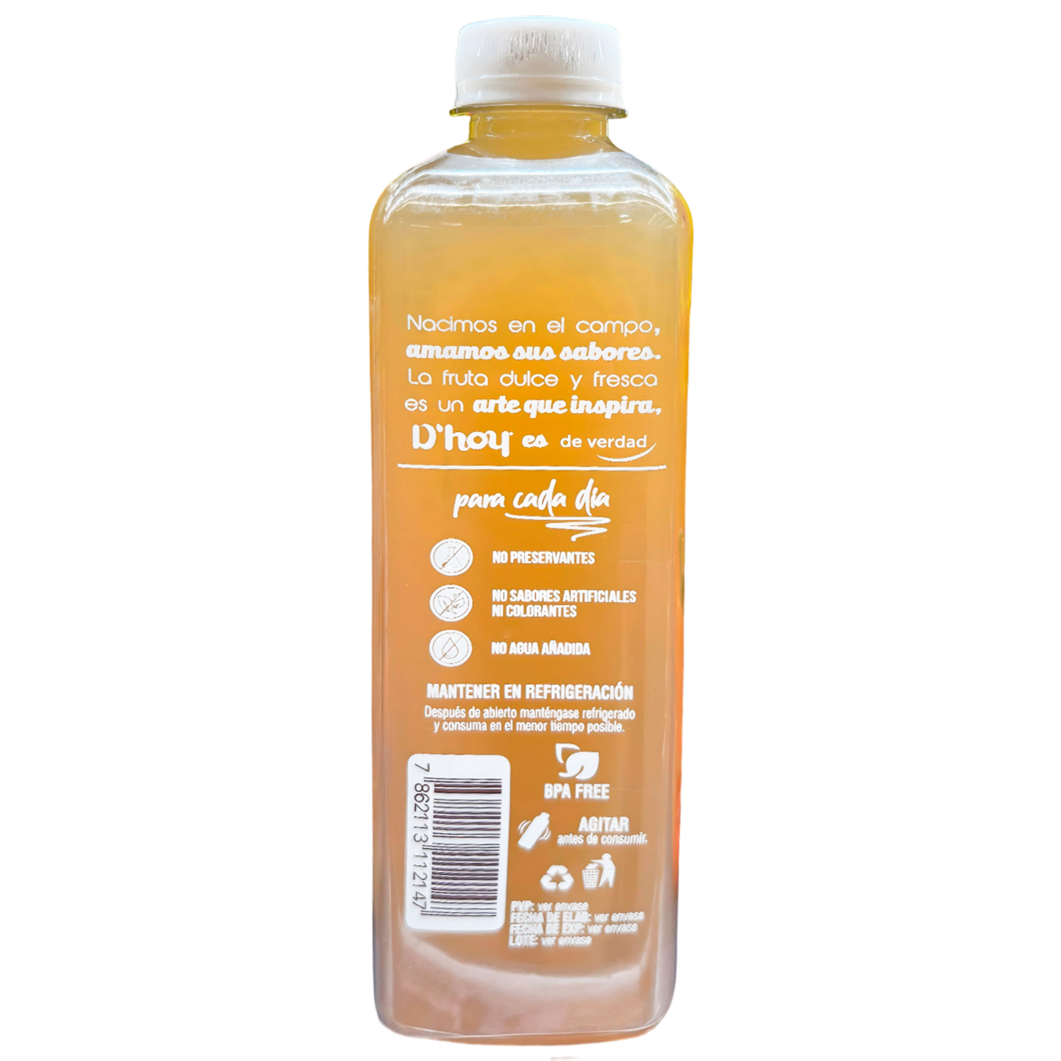 Jugo Cold Pressed Manzana D`HOY 450 Ml