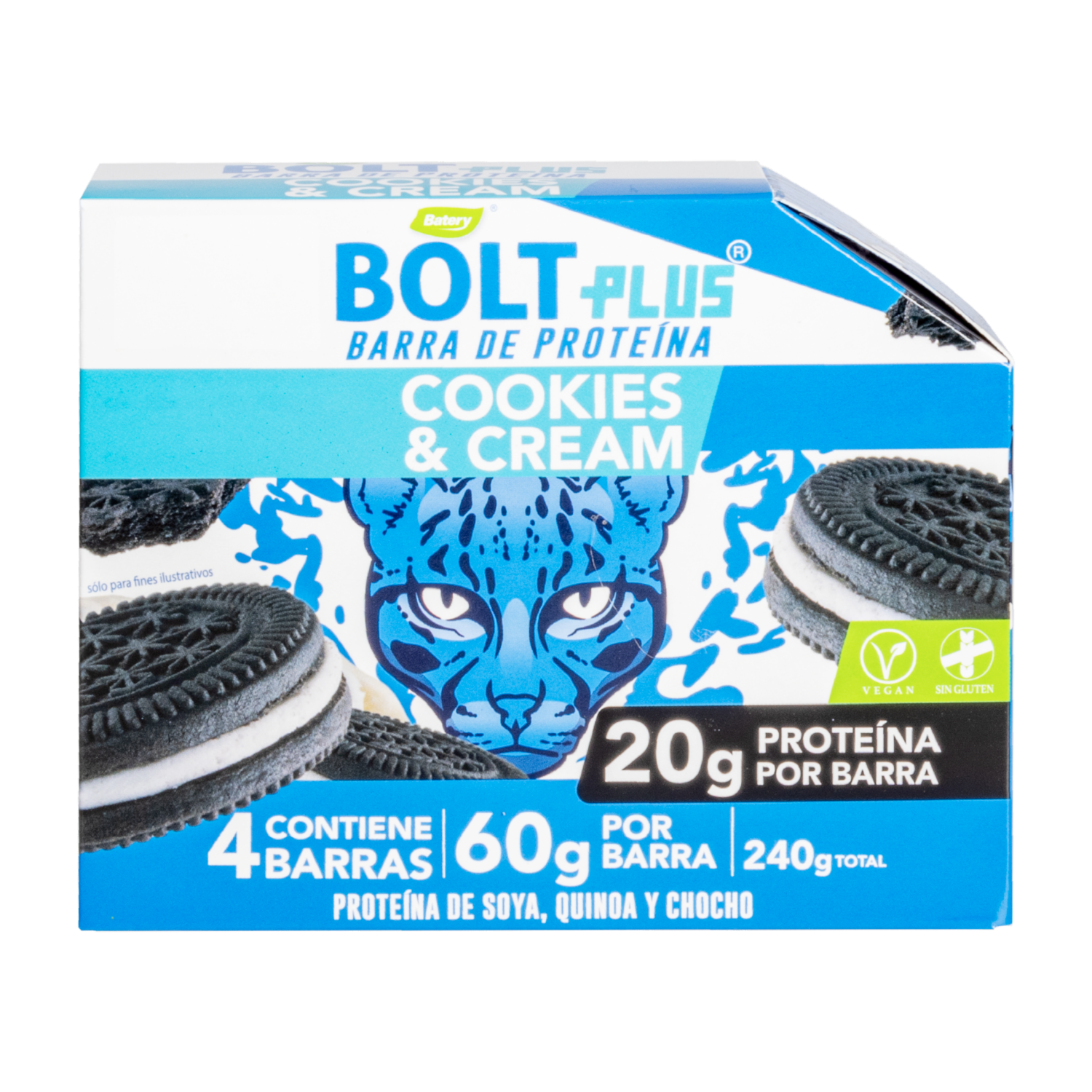 Barra De Proteína Cookies Y Cream BOLT 240 G