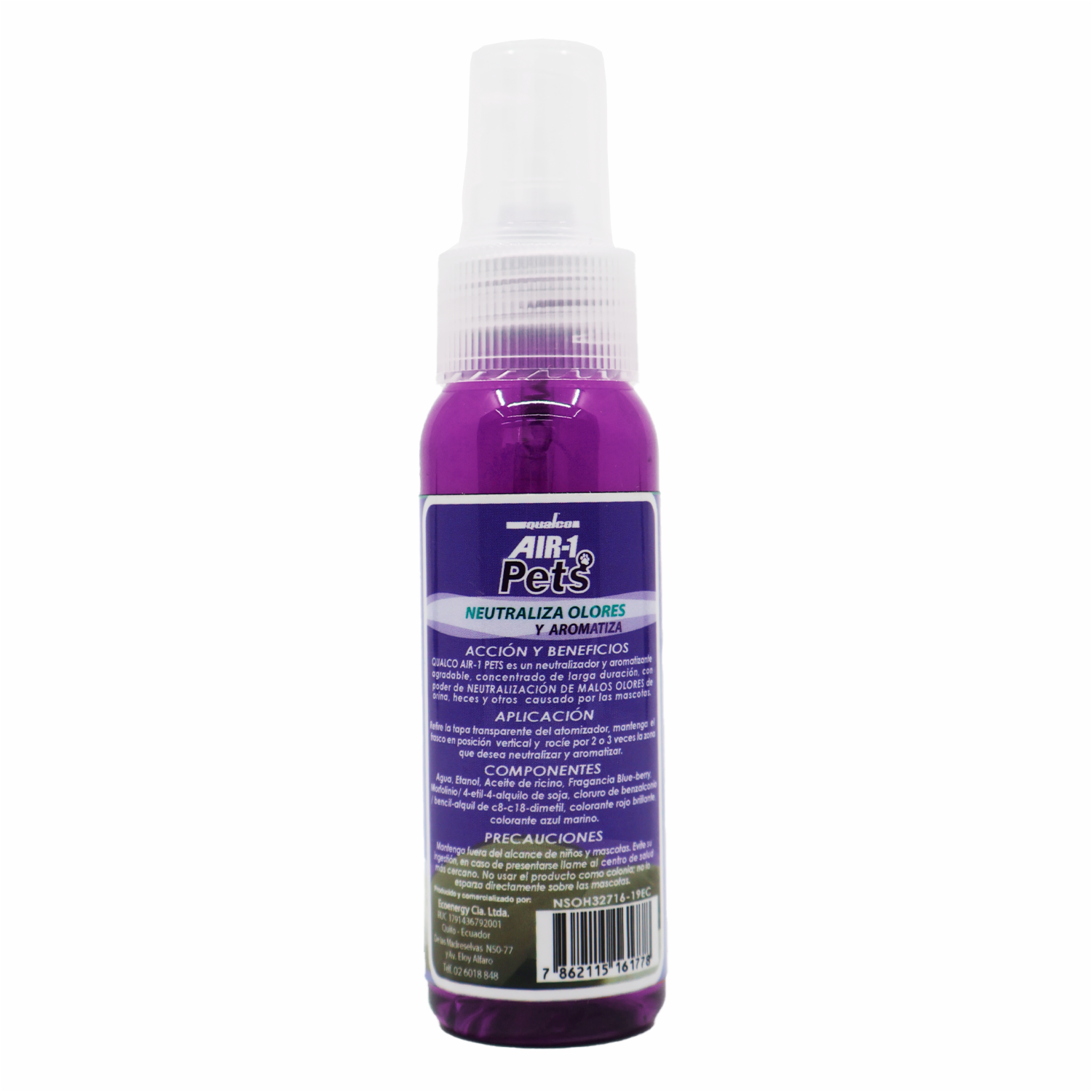 Neutralizador De Olores Air-1 Pets Blueberry QUALCO 60 Ml