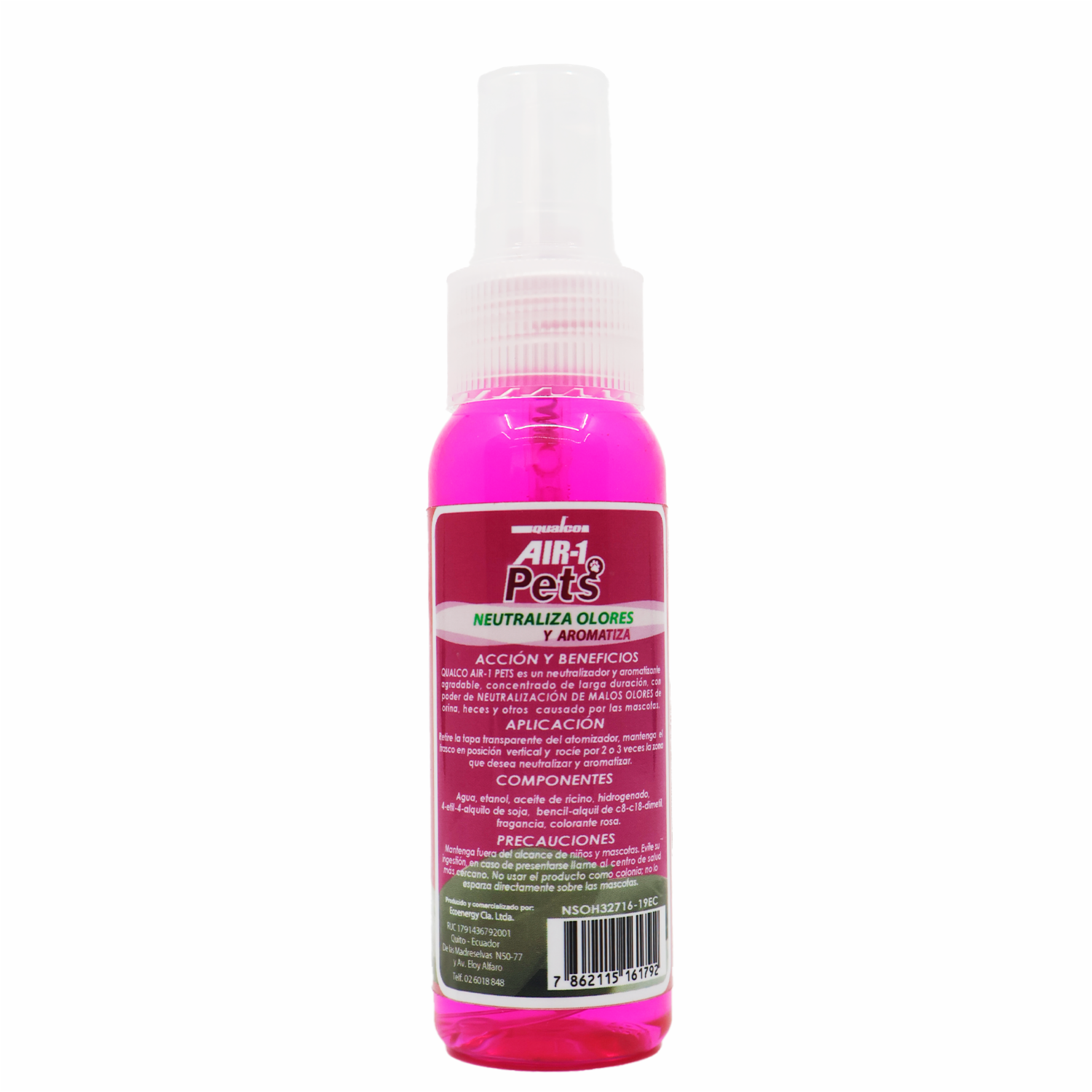 Neutralizador De Olores Air-1 Pets Sandía-Menta QUALCO 60 Ml