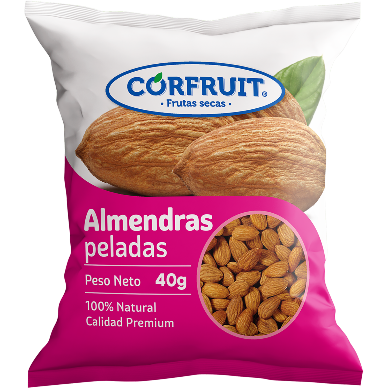 Almendras Peladas 100% Natural CORFRUIT 40 G