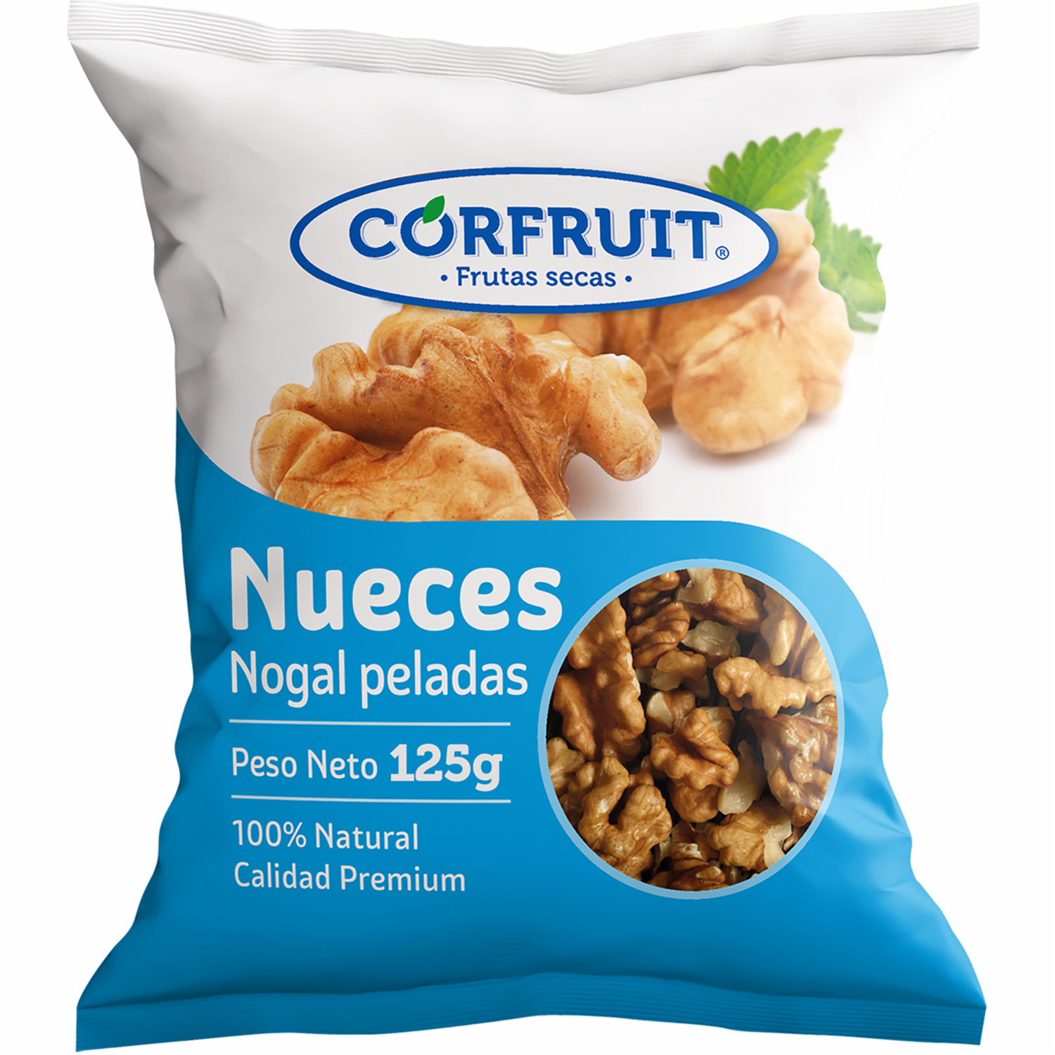 Nueces Nogal Peladas 100% Natural CORFRUIT 125 G