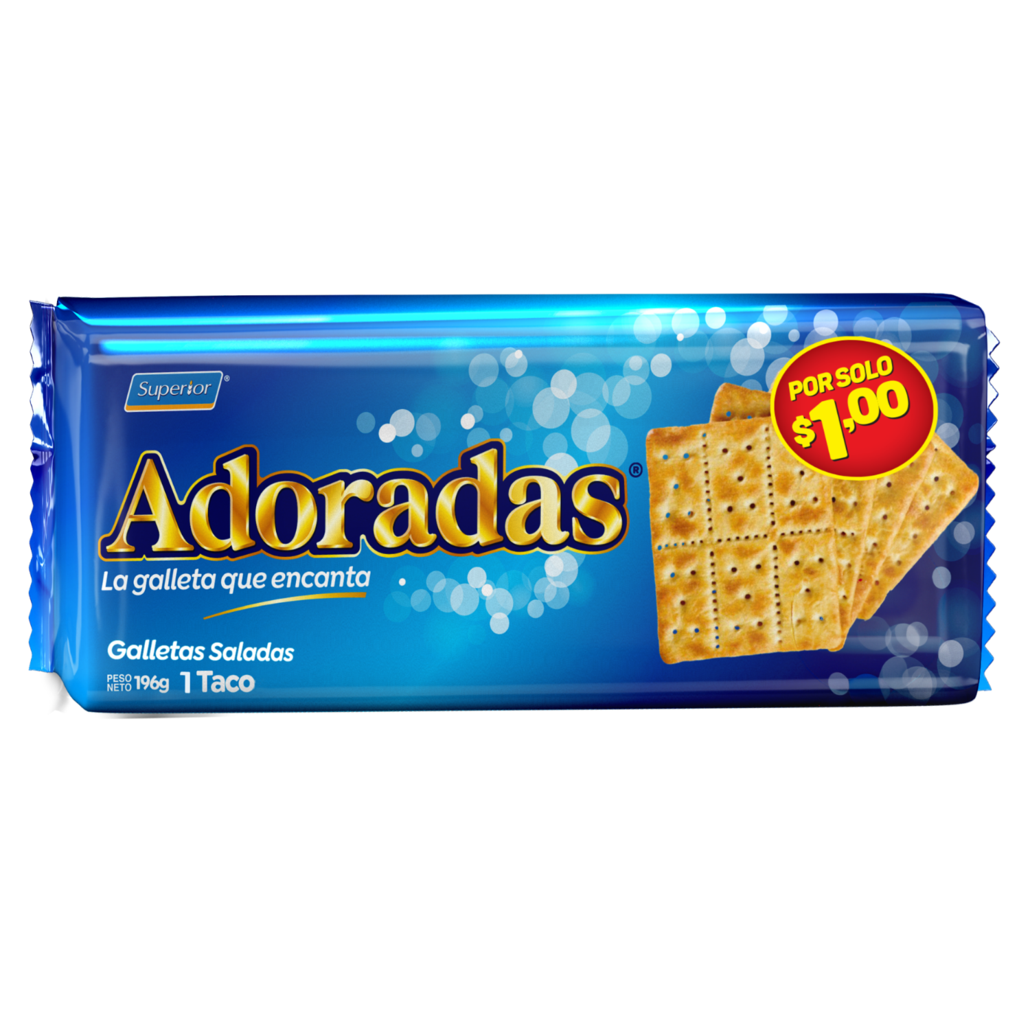 Galletas De Sal Crocantes ADORADAS 196 G
