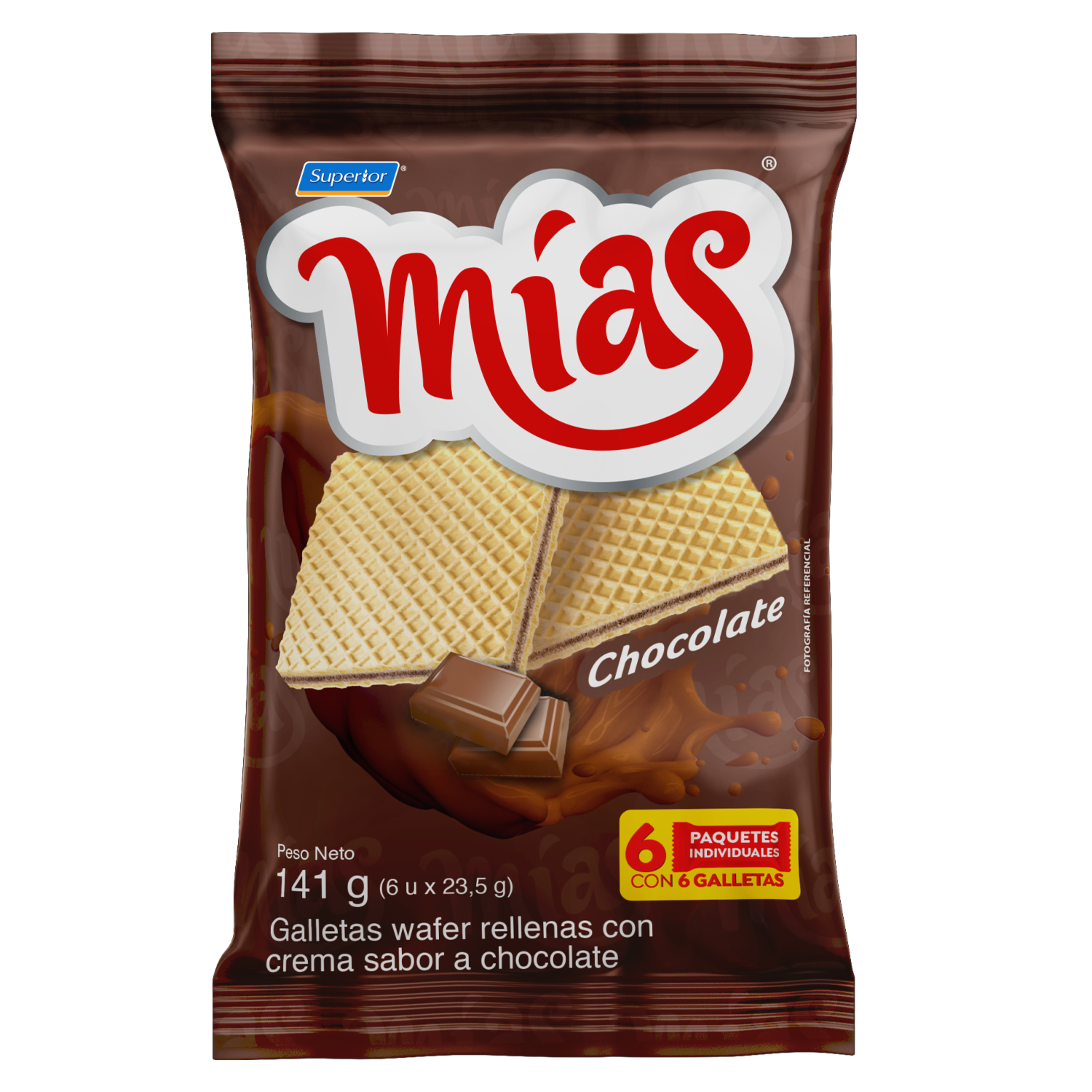 Galletas Dulces Sabor A Chocolate MÍAS 141 G