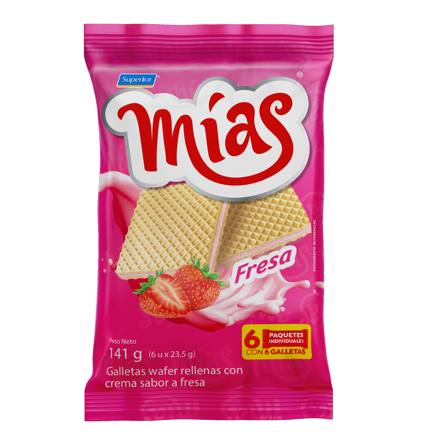 Galletas Dulces Sabor A Fresa MÍAS 141 G