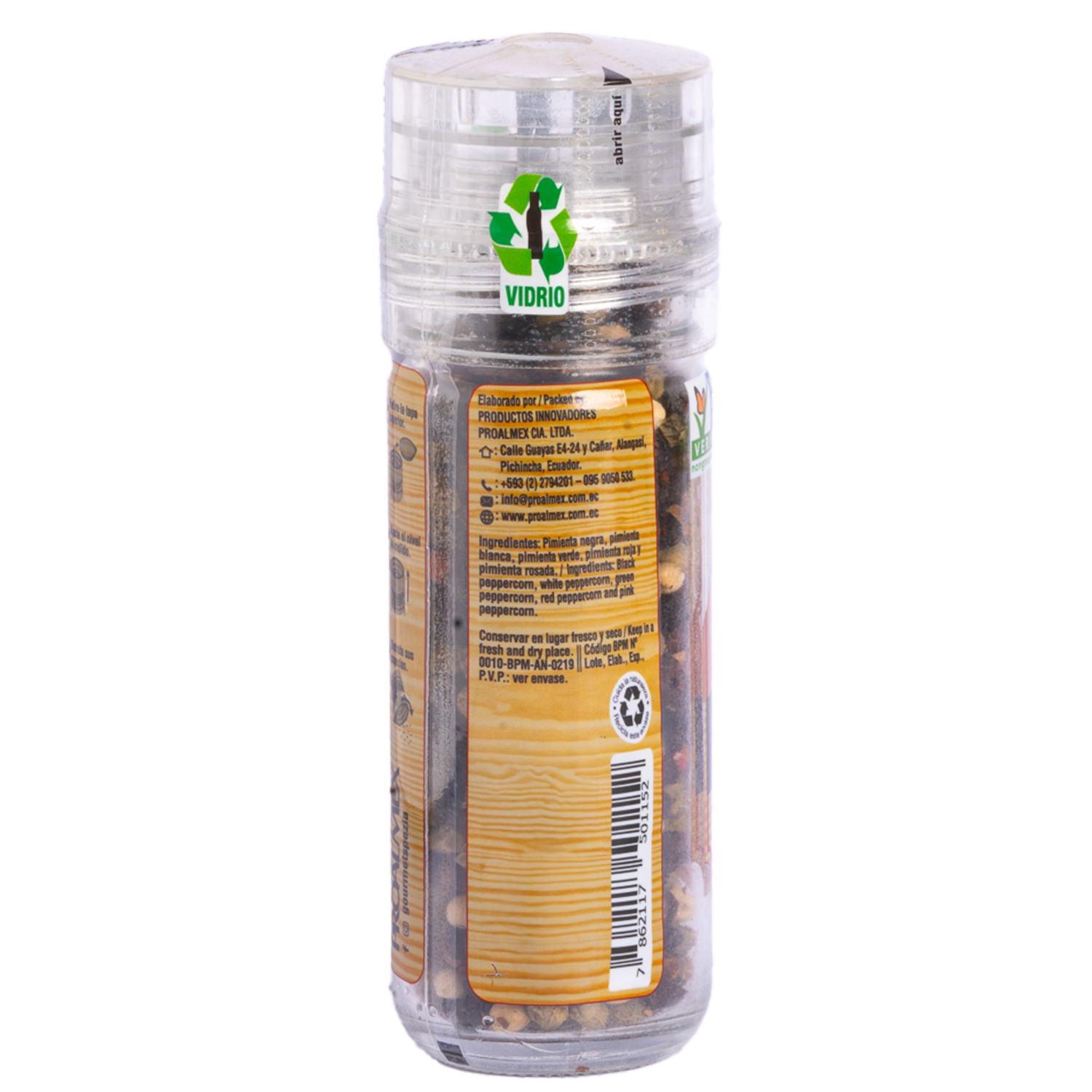 Pimienta 5 Variedades En Molinillo SPEZIA 56 G