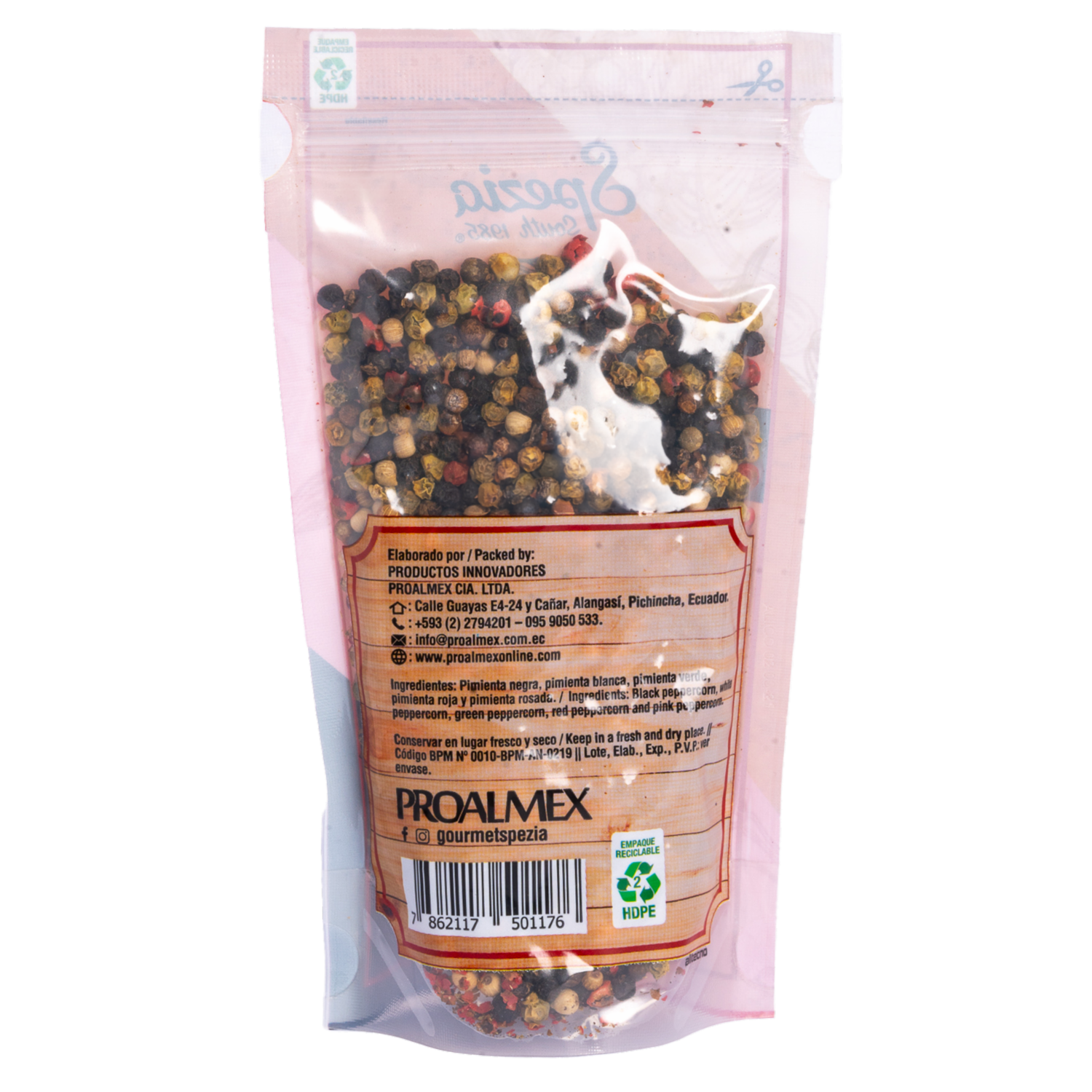 Pimienta 5 Variedades Refill SPEZIA 90 G