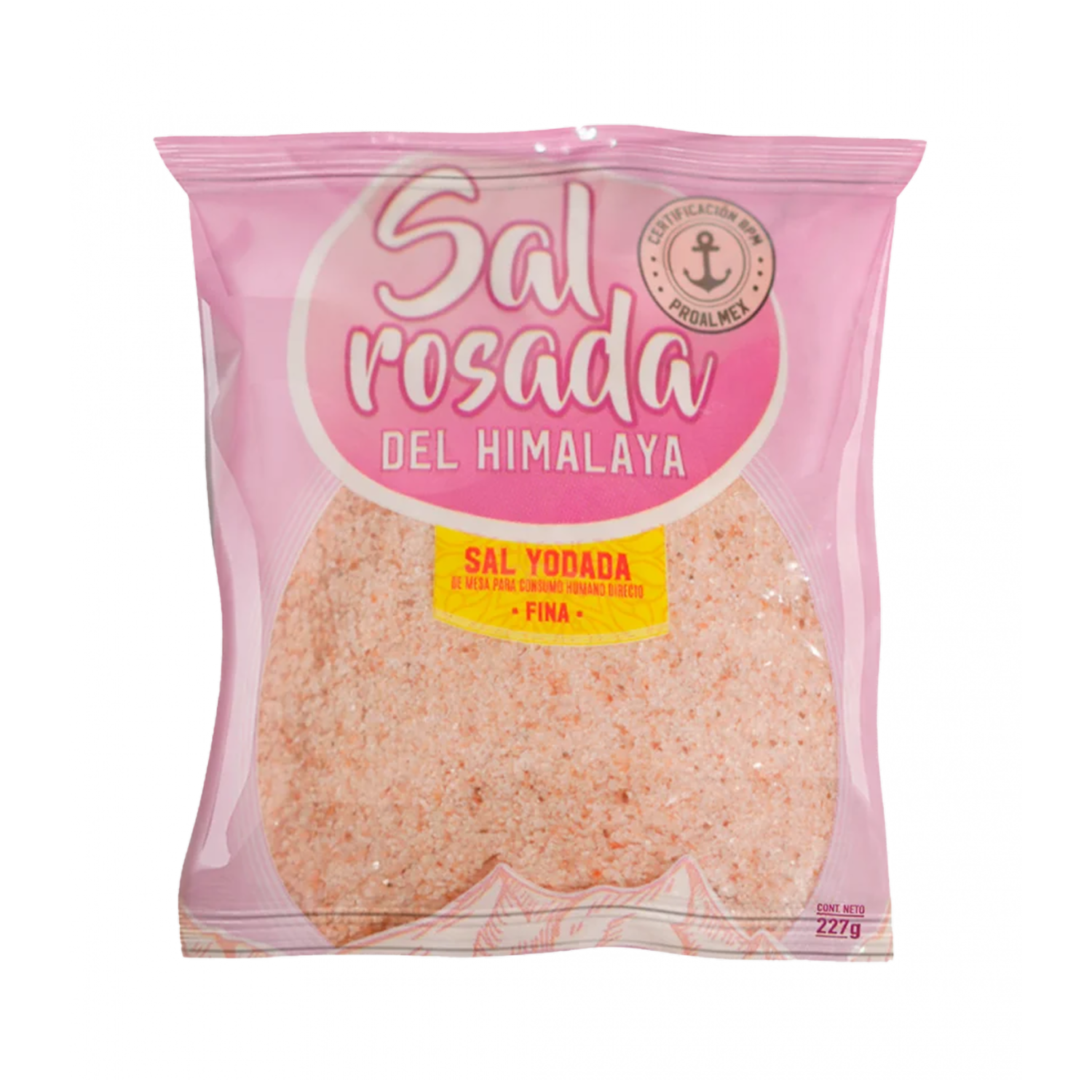 Sal Rosada Yodada Fina PROALMEX 227 G